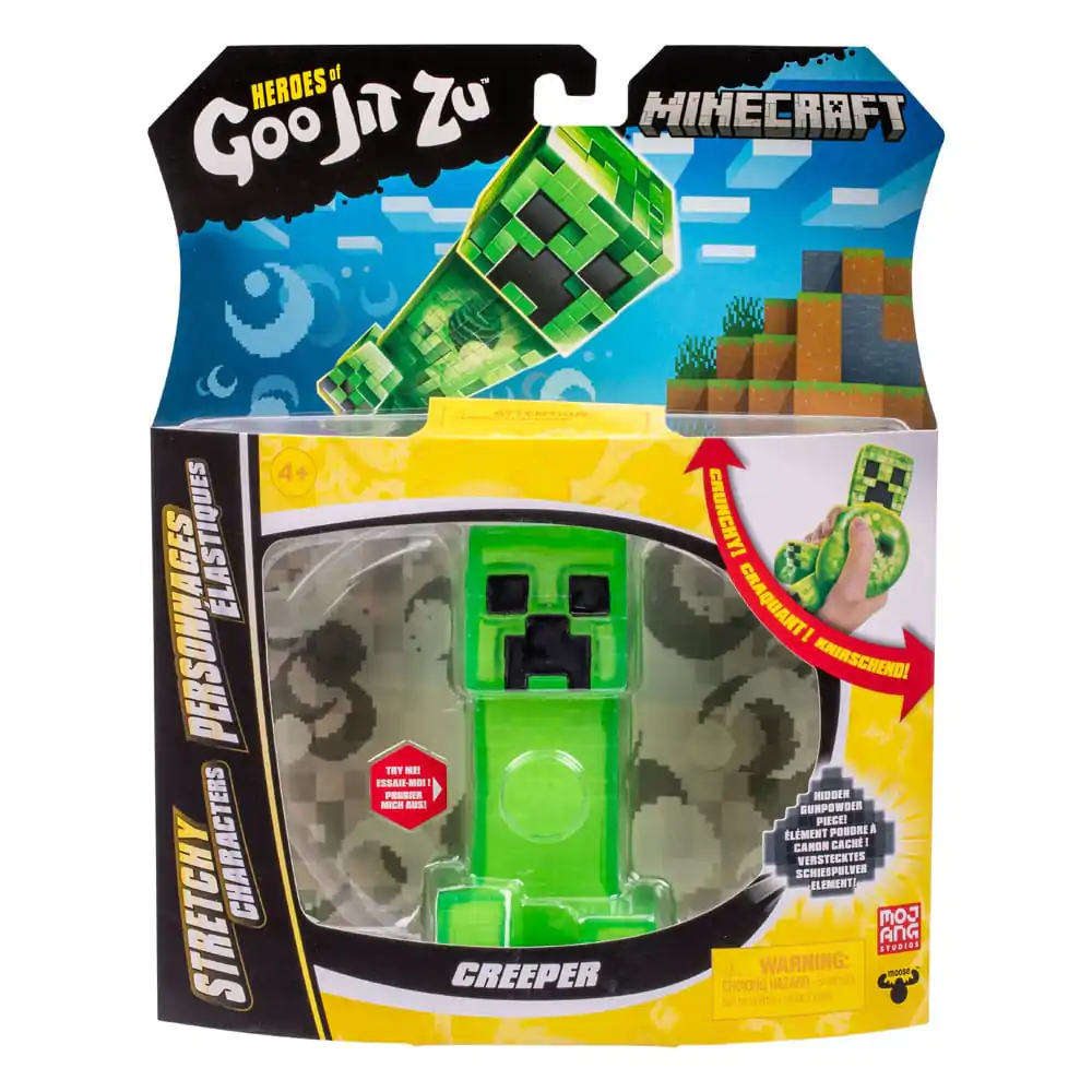 Minecraft Heroes of Goo Jit Zu Meteor Madness Creeper nyújtható figura 12 cm termékfotó