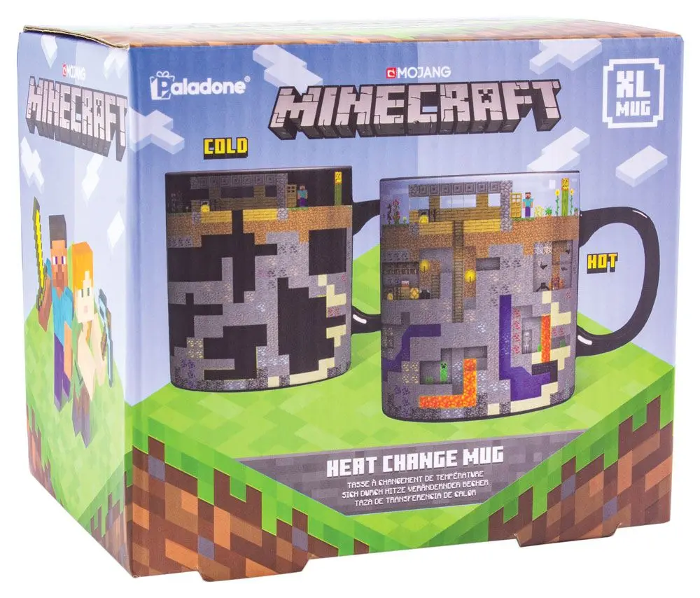 Minecraft hőre változó bögre termékfotó