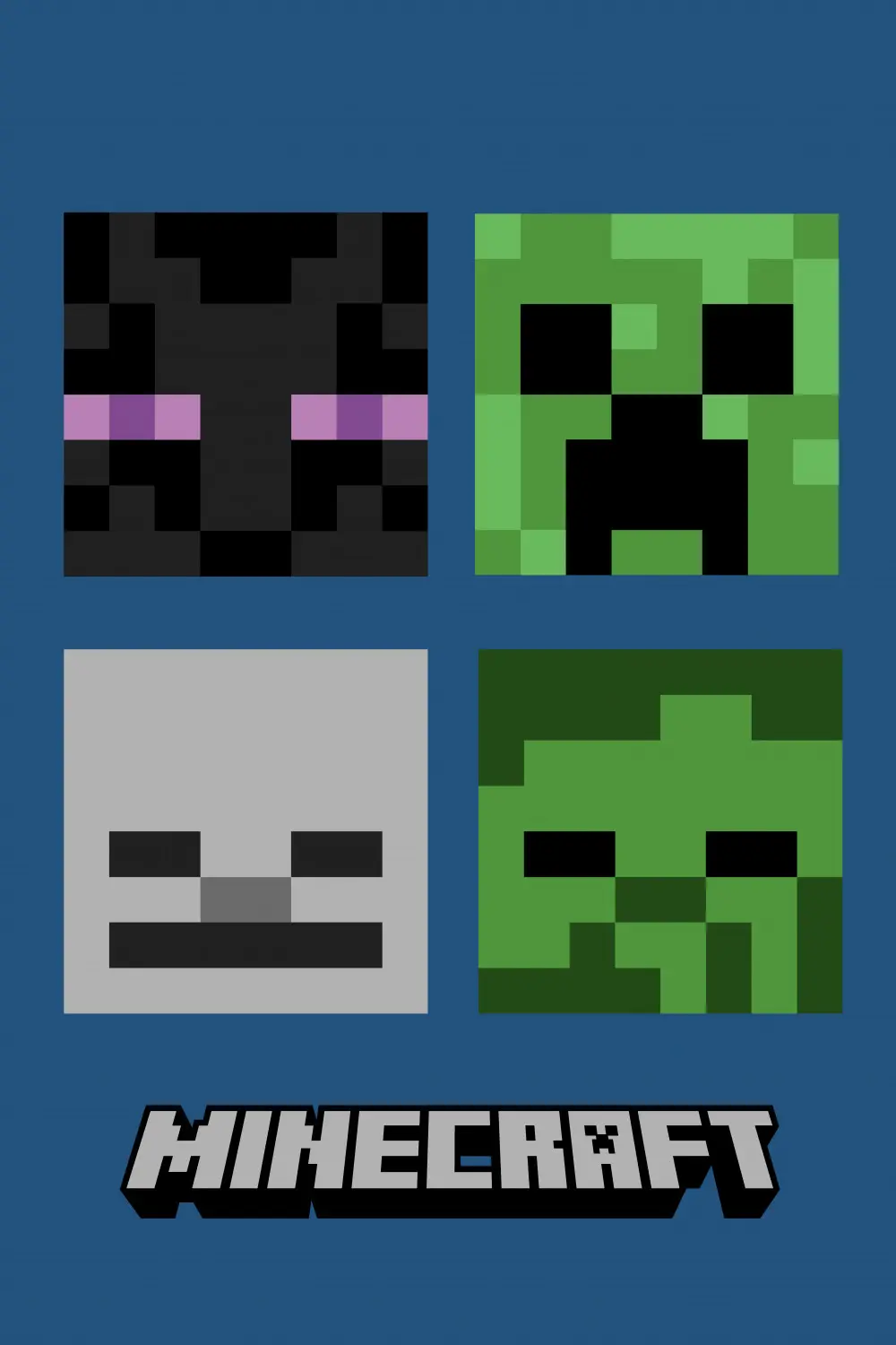 Minecraft Hostile Mobs polár takaró 100*150cm termékfotó