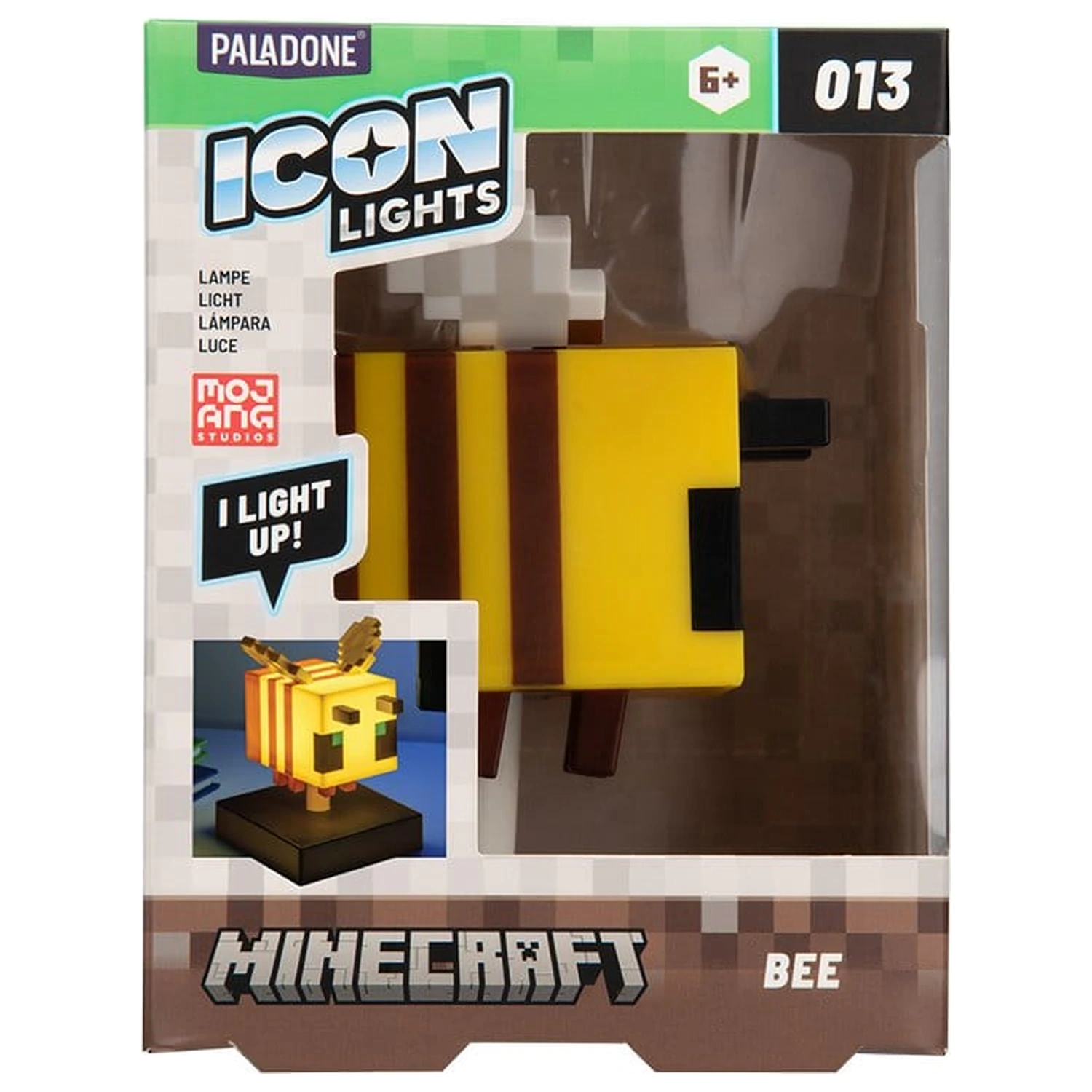 Minecraft Icon lámpa Bee 11 cm termékfotó