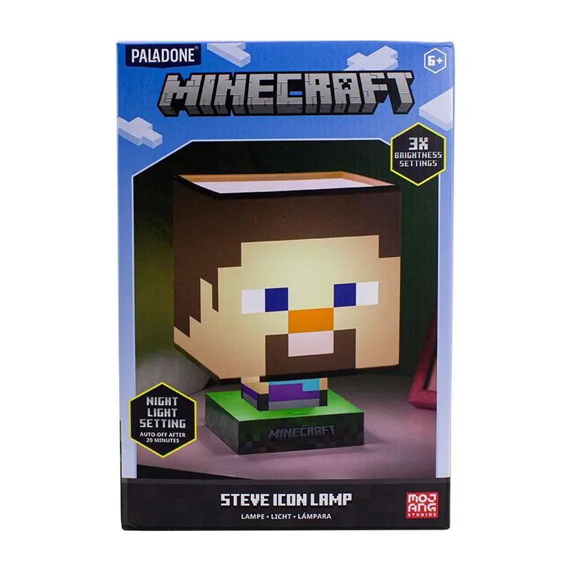 Minecraft Icon Steve lámpa 26 cm termékfotó