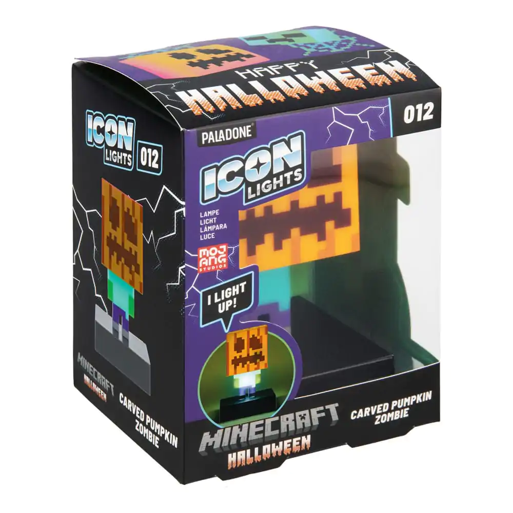 Minecraft Icons Zombie Jack O Lantern lámpa 10 cm  termékfotó