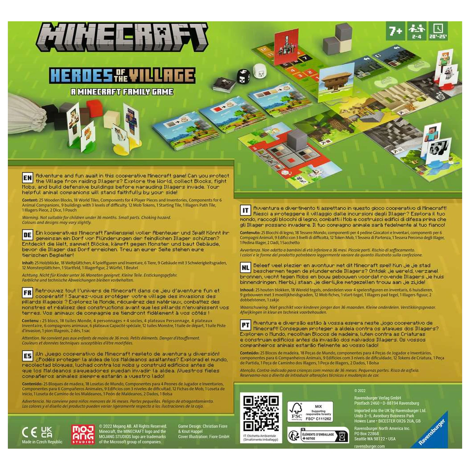 Minecraft JDS Heroes of the Village angol nyelvű társasjáték termékfotó