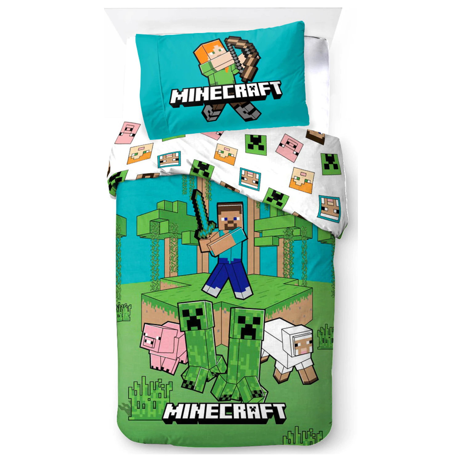 Minecraft Jungle Explore ágyneműhuzat termékfotó