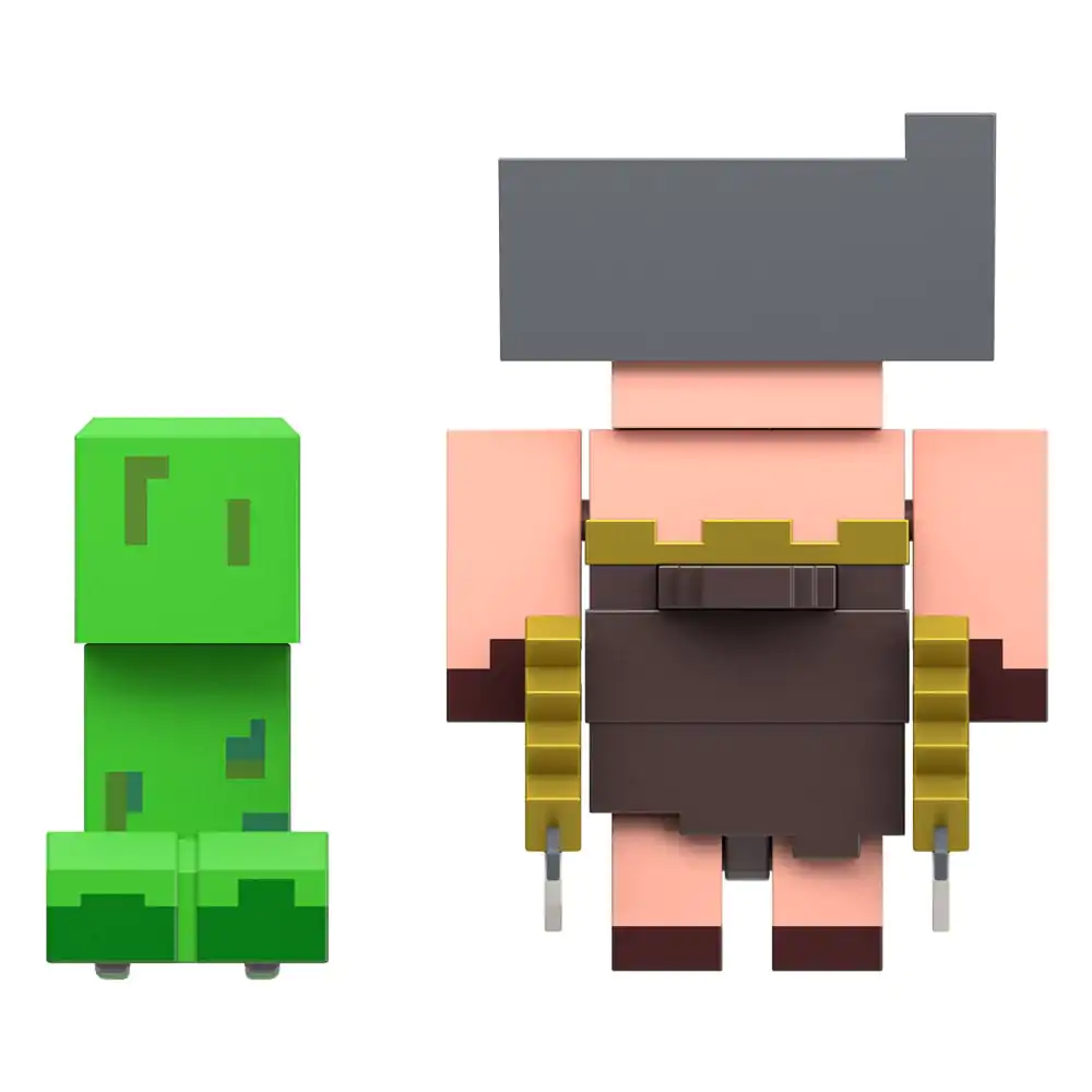 Minecraft Legends Creeper vs Piglin Bruiser 2 db-os akciófigura csomag 8 cm termékfotó