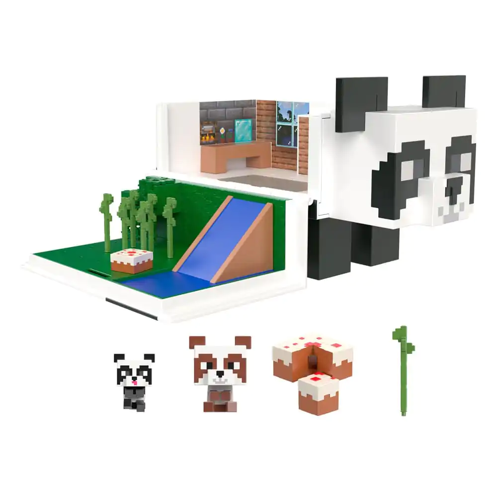 Minecraft Mob Head Minis Spielset Panda Playhouse termékfotó