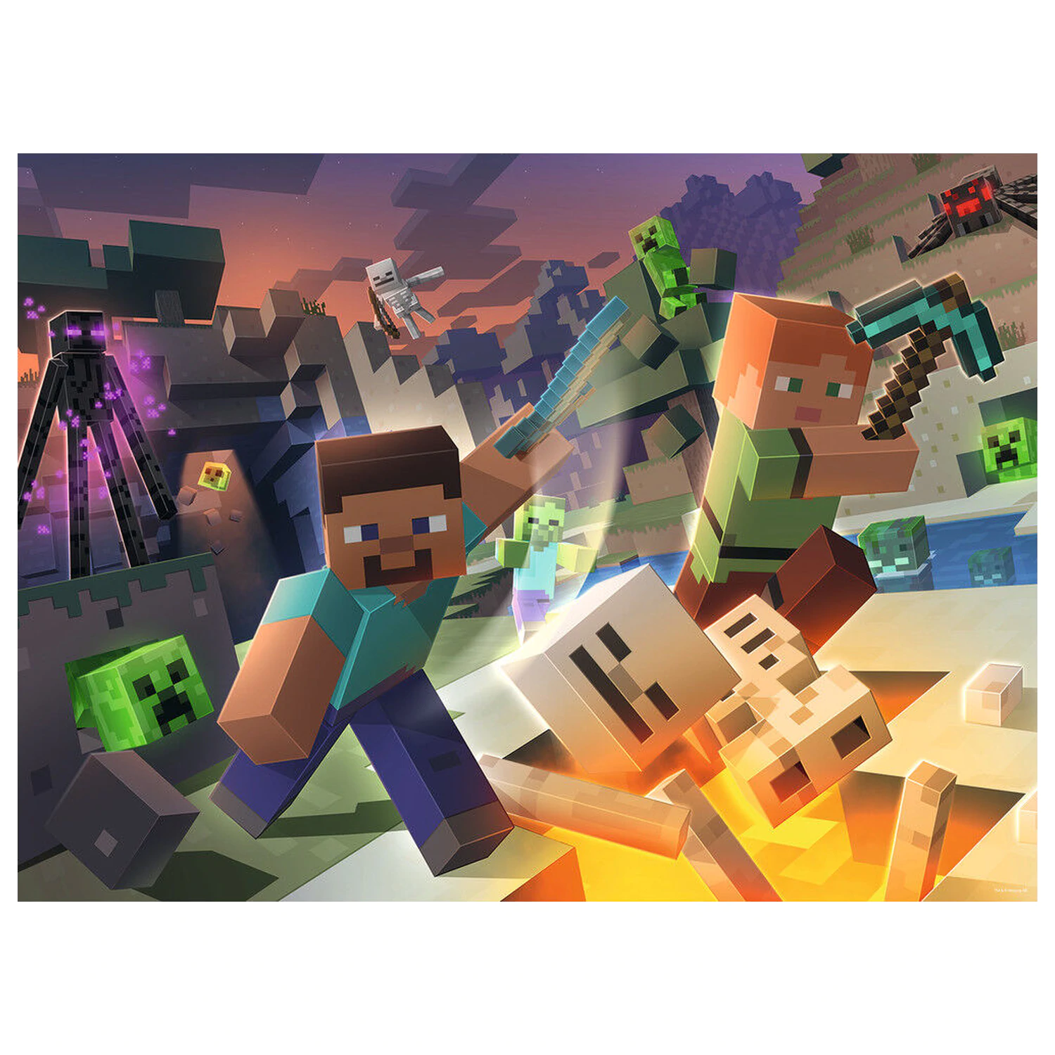 Minecraft Monster Minecraft puzzle (100 darab) termékfotó