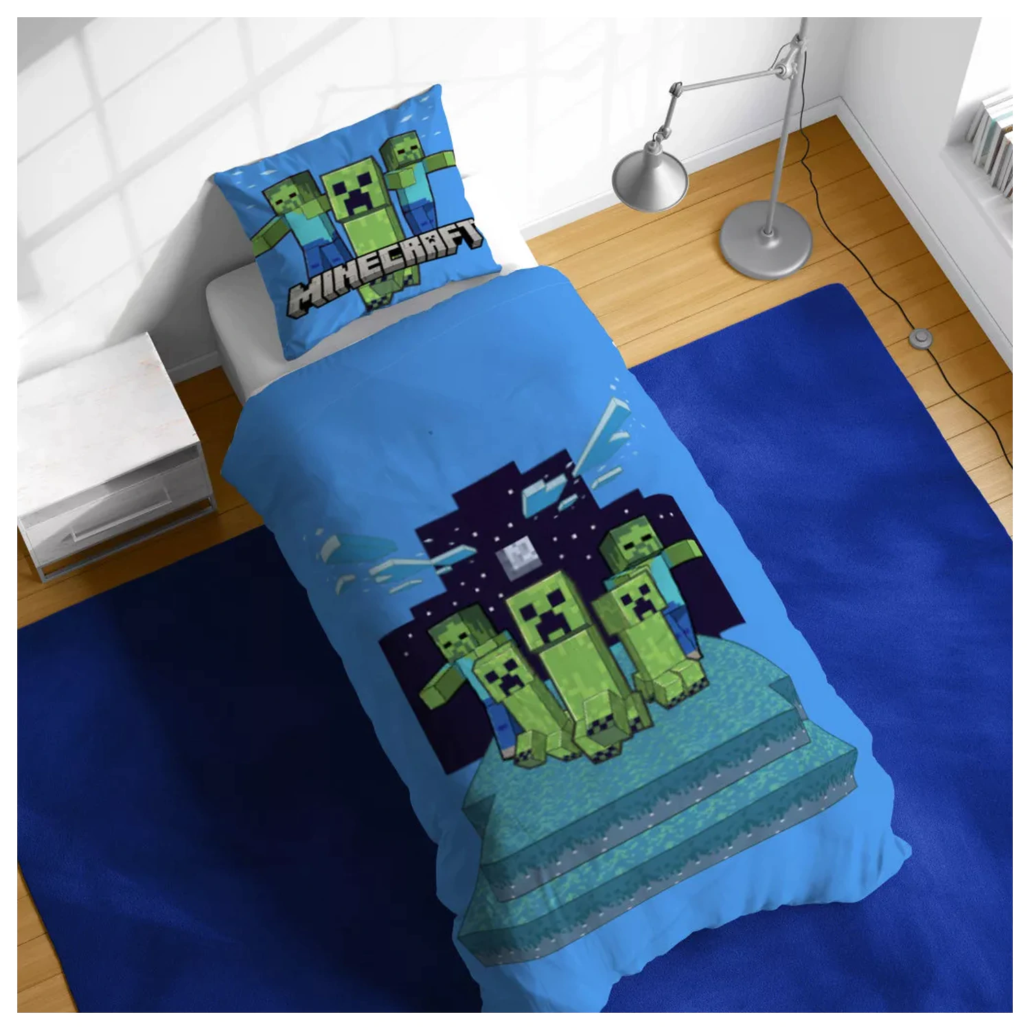 Minecraft Night Schemes ágyneműhuzat termékfotó