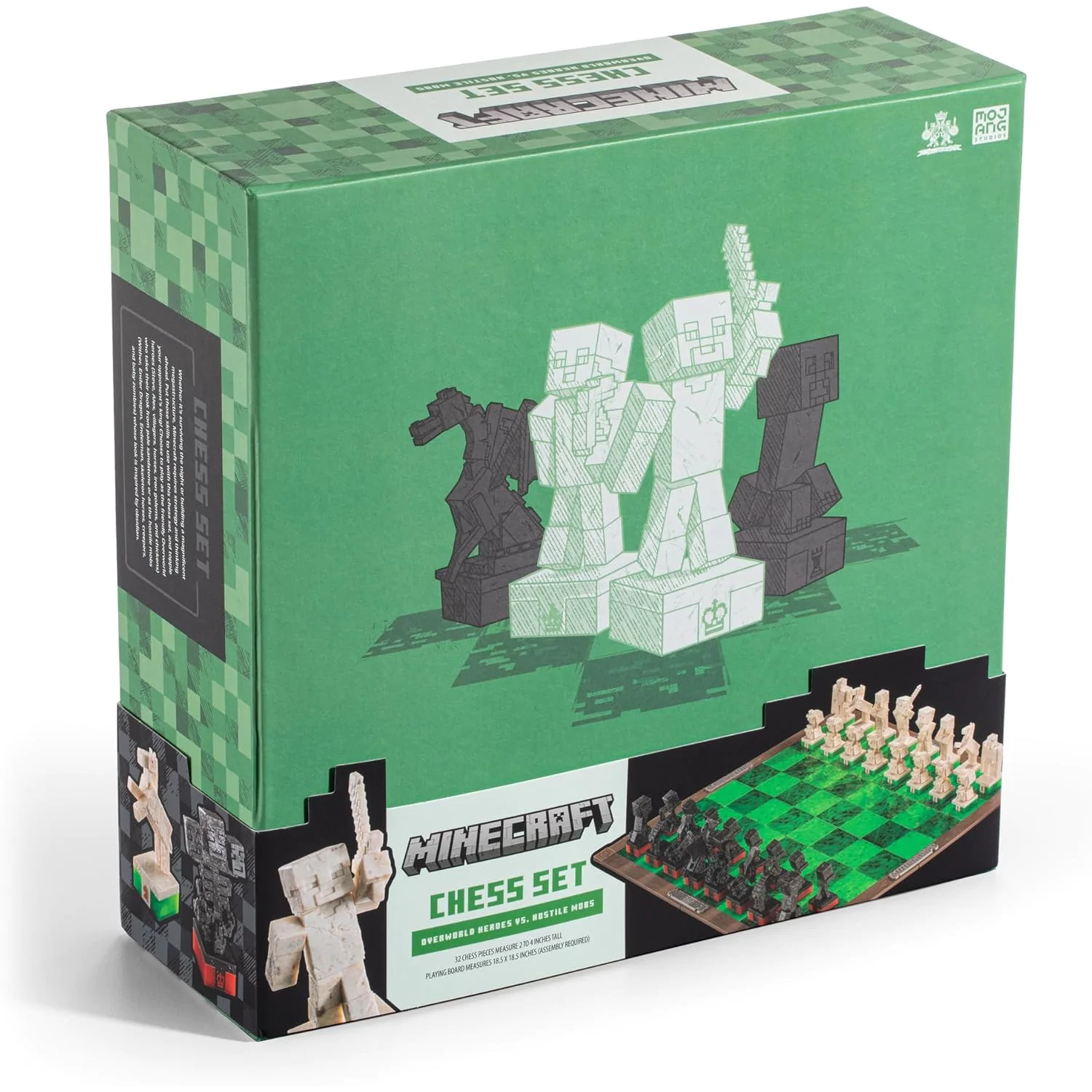Minecraft Overworld Heroes vs. Hostile Mobs sakk készlet termékfotó