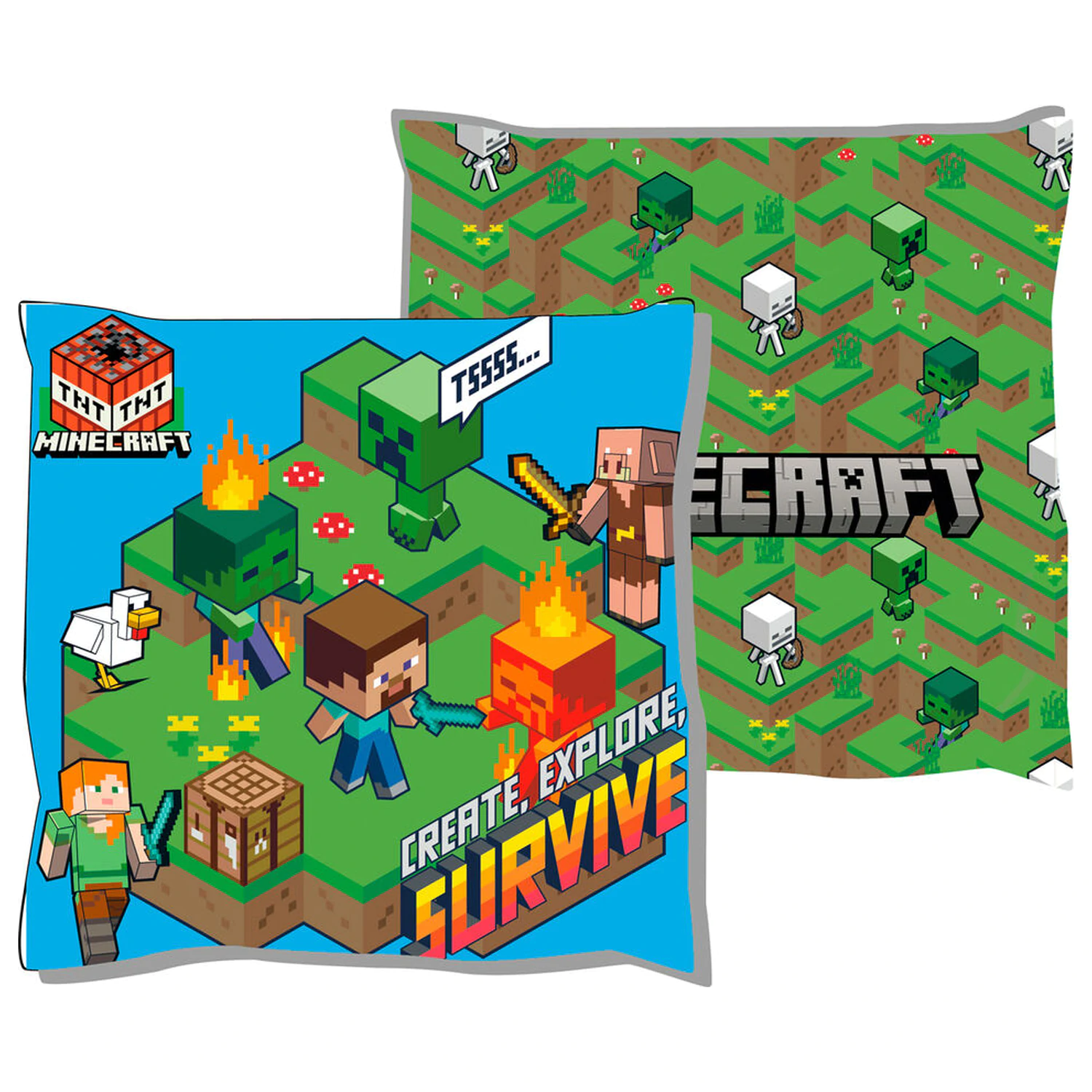 Minecraft párna termékfotó