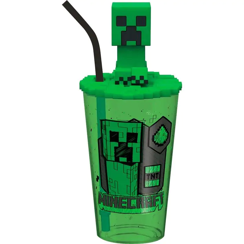 Minecraft pohár és 3D topper 500ml termékfotó