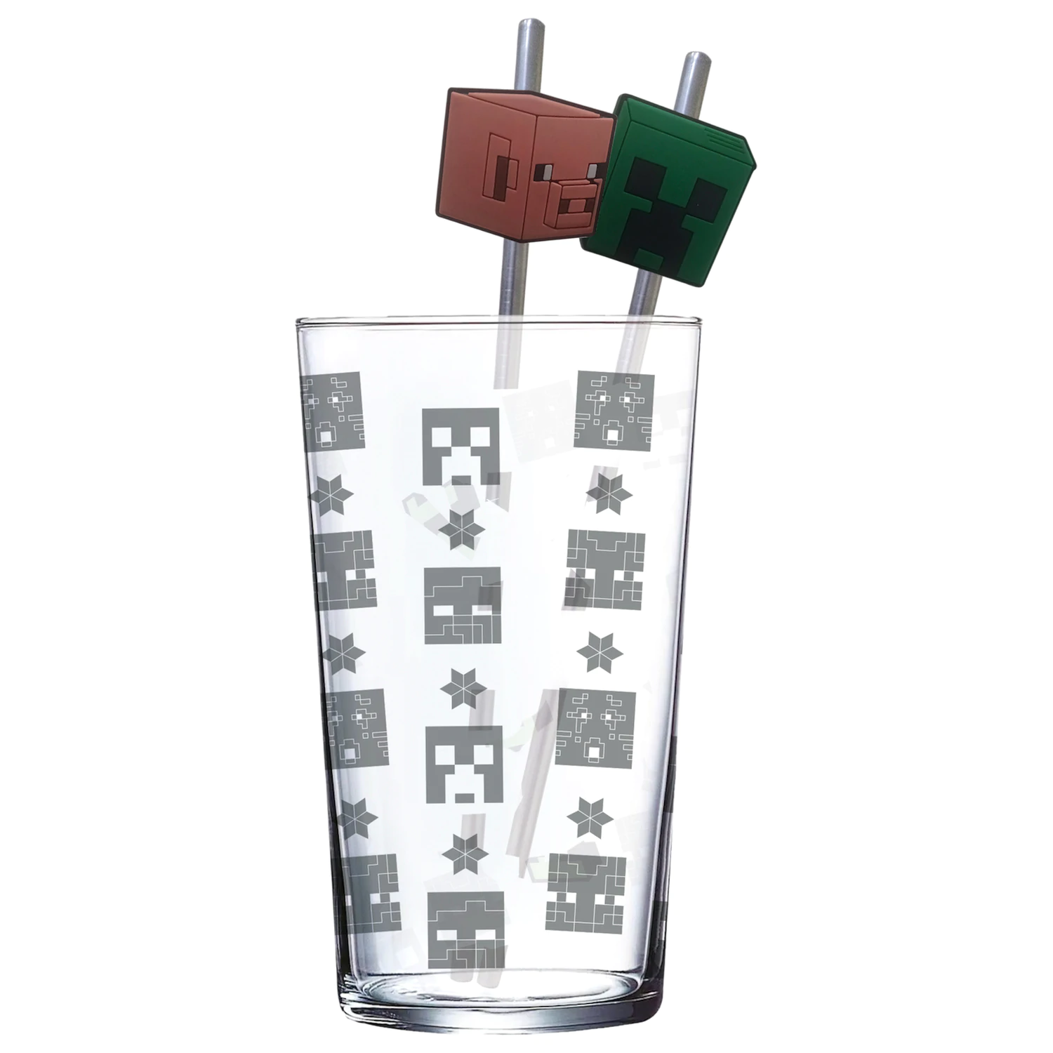 Minecraft pohár szívószállal termékfotó