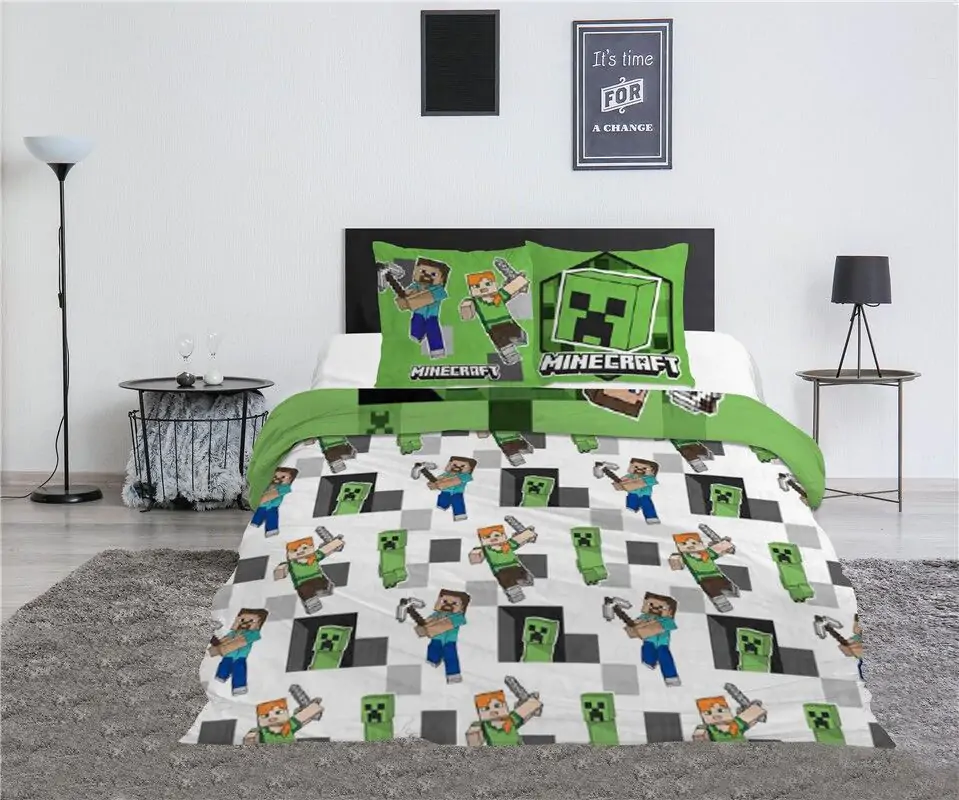Minecraft polipamut ágyneműhuzat 135cm termékfotó