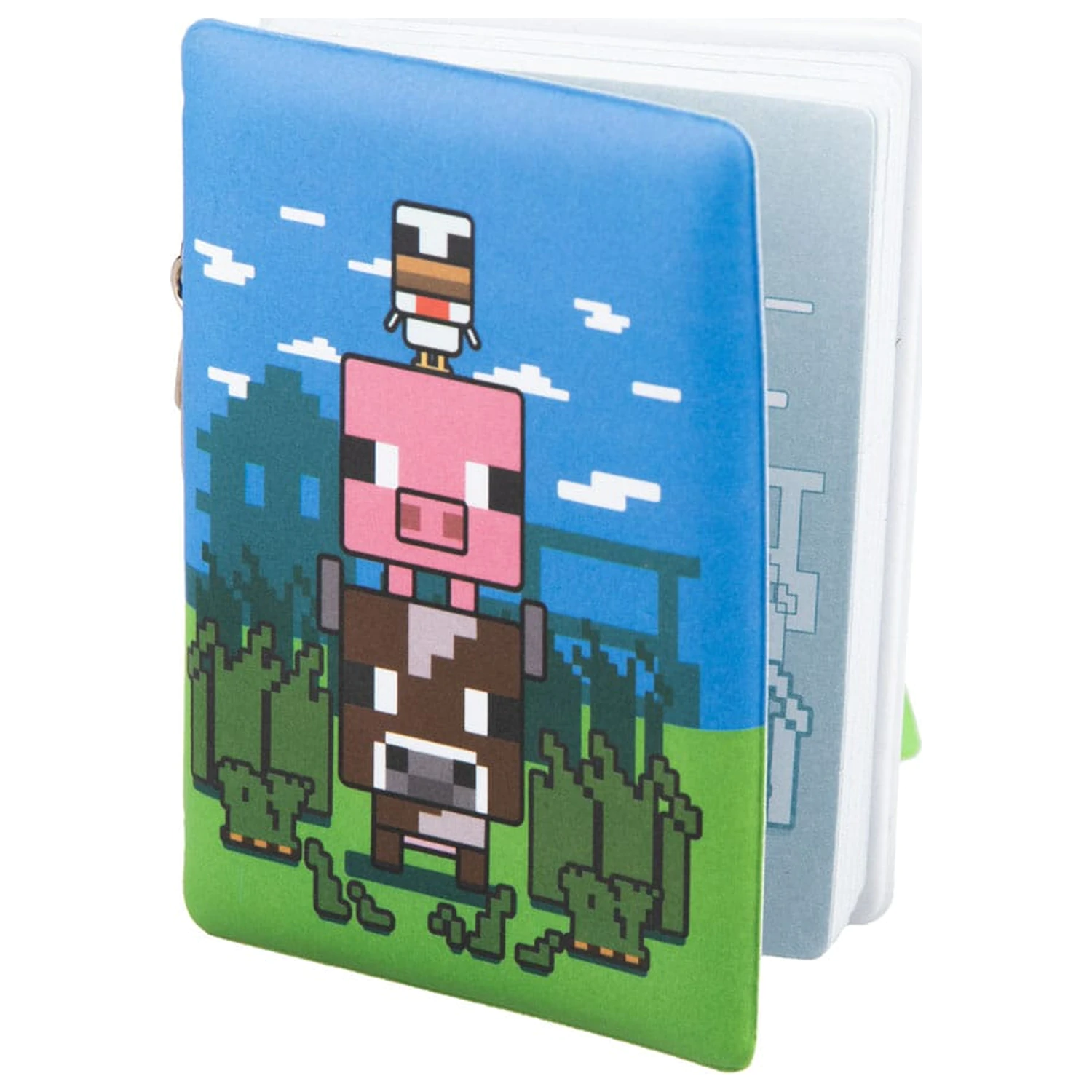 Minecraft Puffy jegyzetfüzet kulcstartóval termékfotó