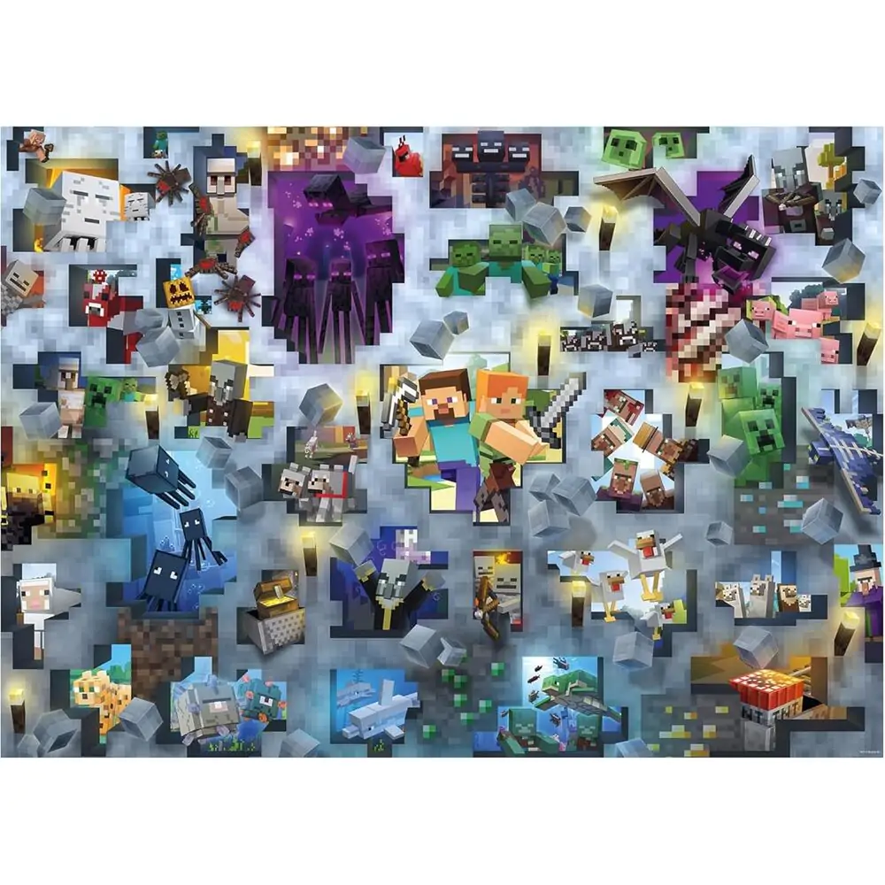 Minecraft puzzle 1000db-os termékfotó