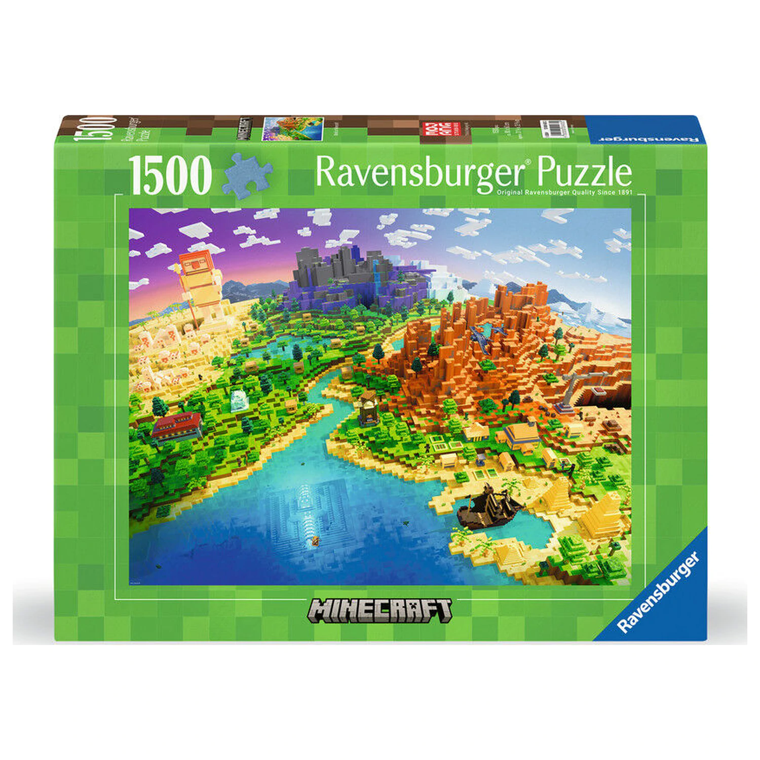 Minecraft puzzle 1500db-os termékfotó
