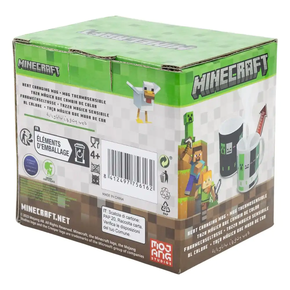 Minecraft Squared Pattern hőre változó bögre 325 ml termékfotó