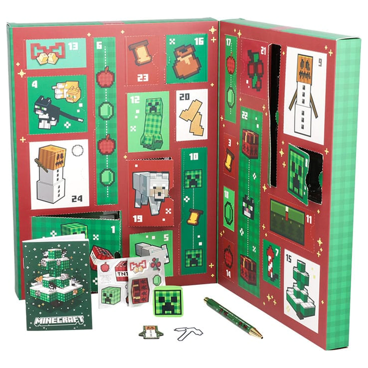 Minecraft Stationery 24 Day adventi kalendárium termékfotó