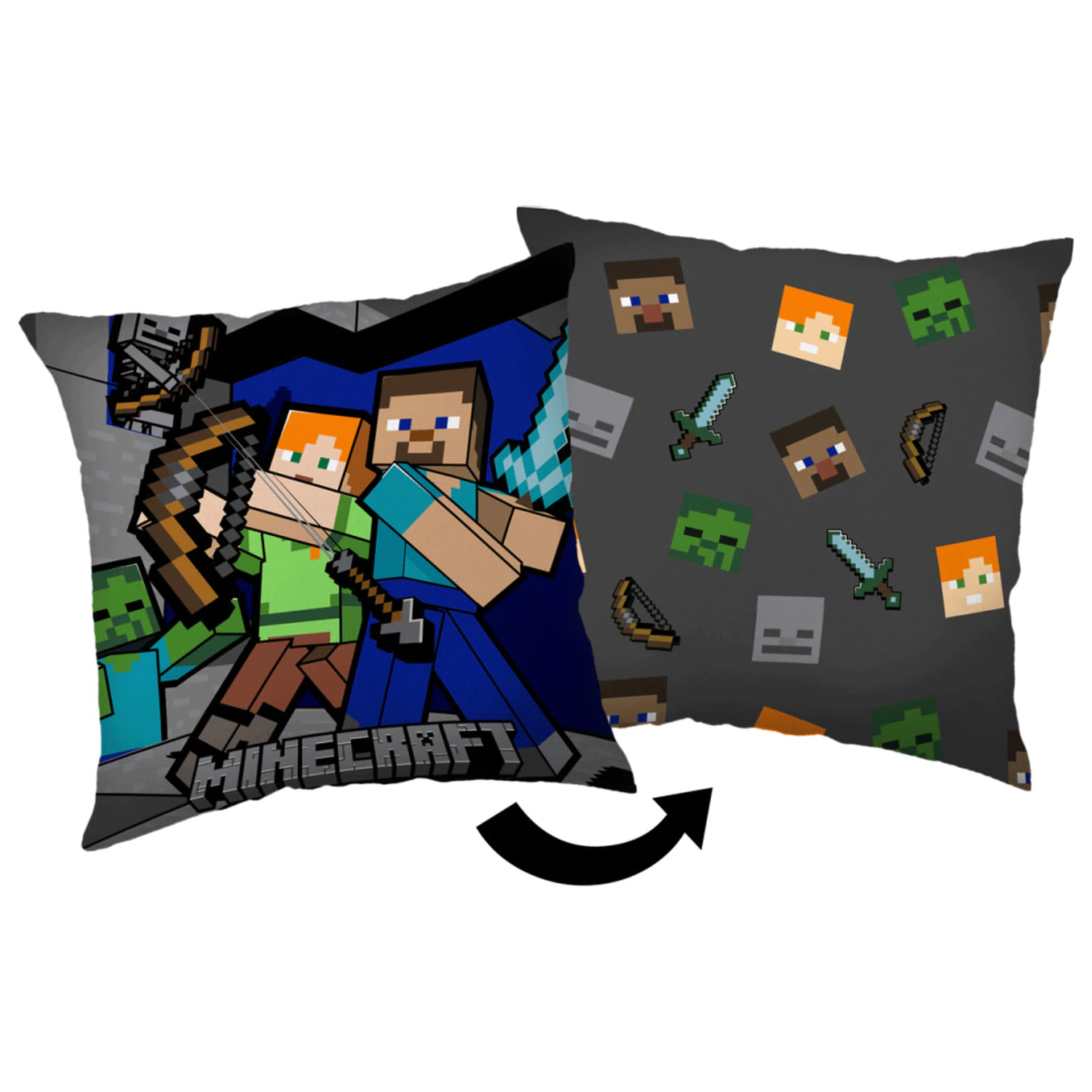 Minecraft Survival mode párna, díszpárna 40x40 cm termékfotó