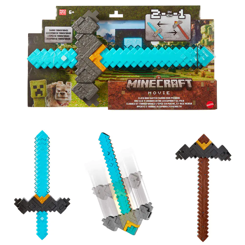 Minecraft The Movie átalakítható kard termékfotó