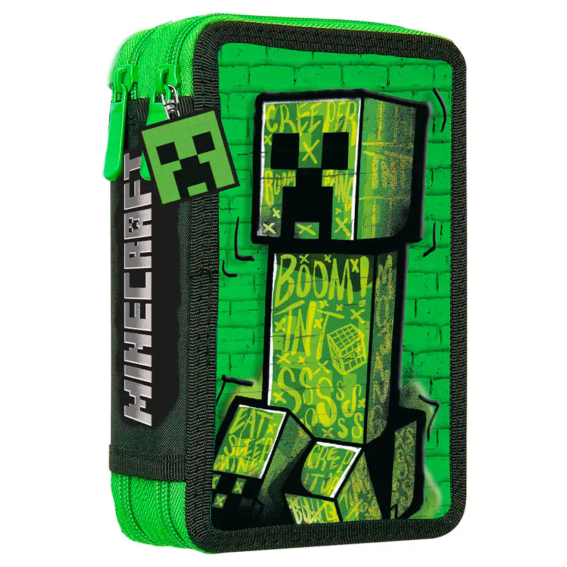 Minecraft töltött dupla tolltartó termékfotó