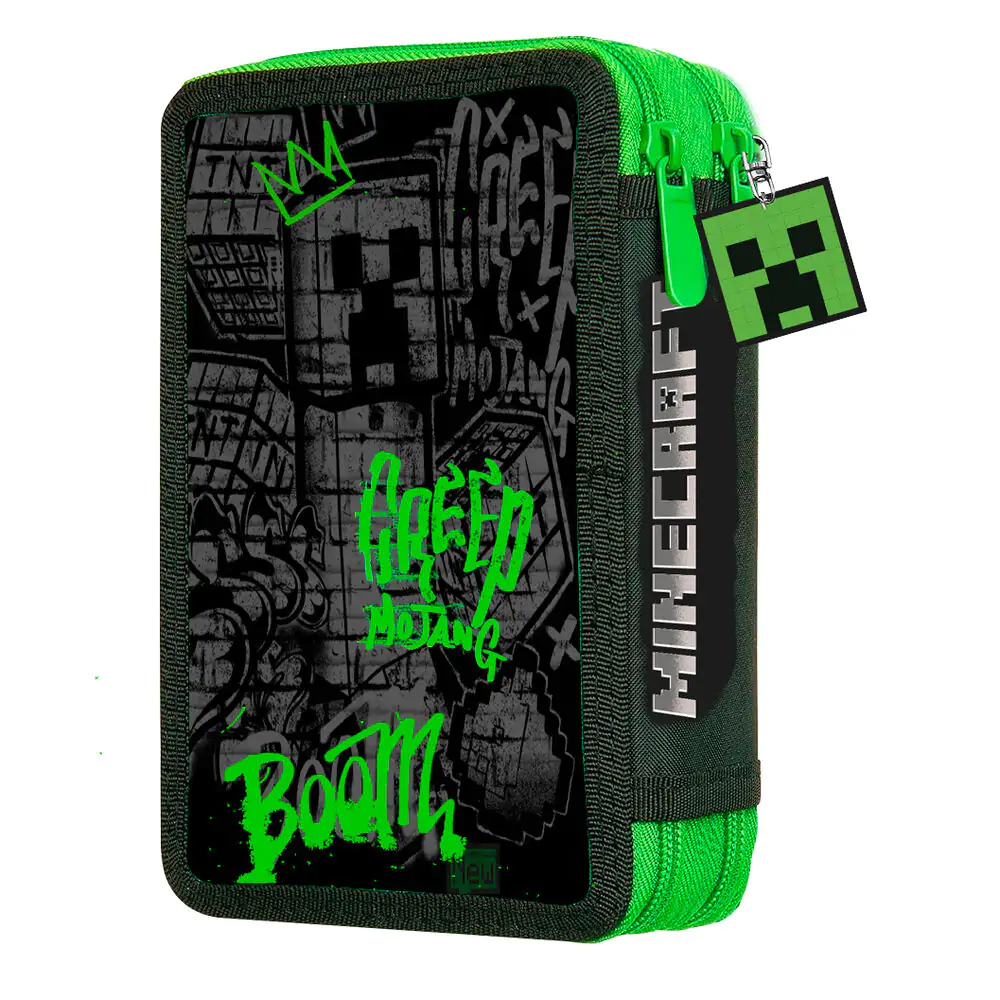 Minecraft töltött dupla tolltartó termékfotó