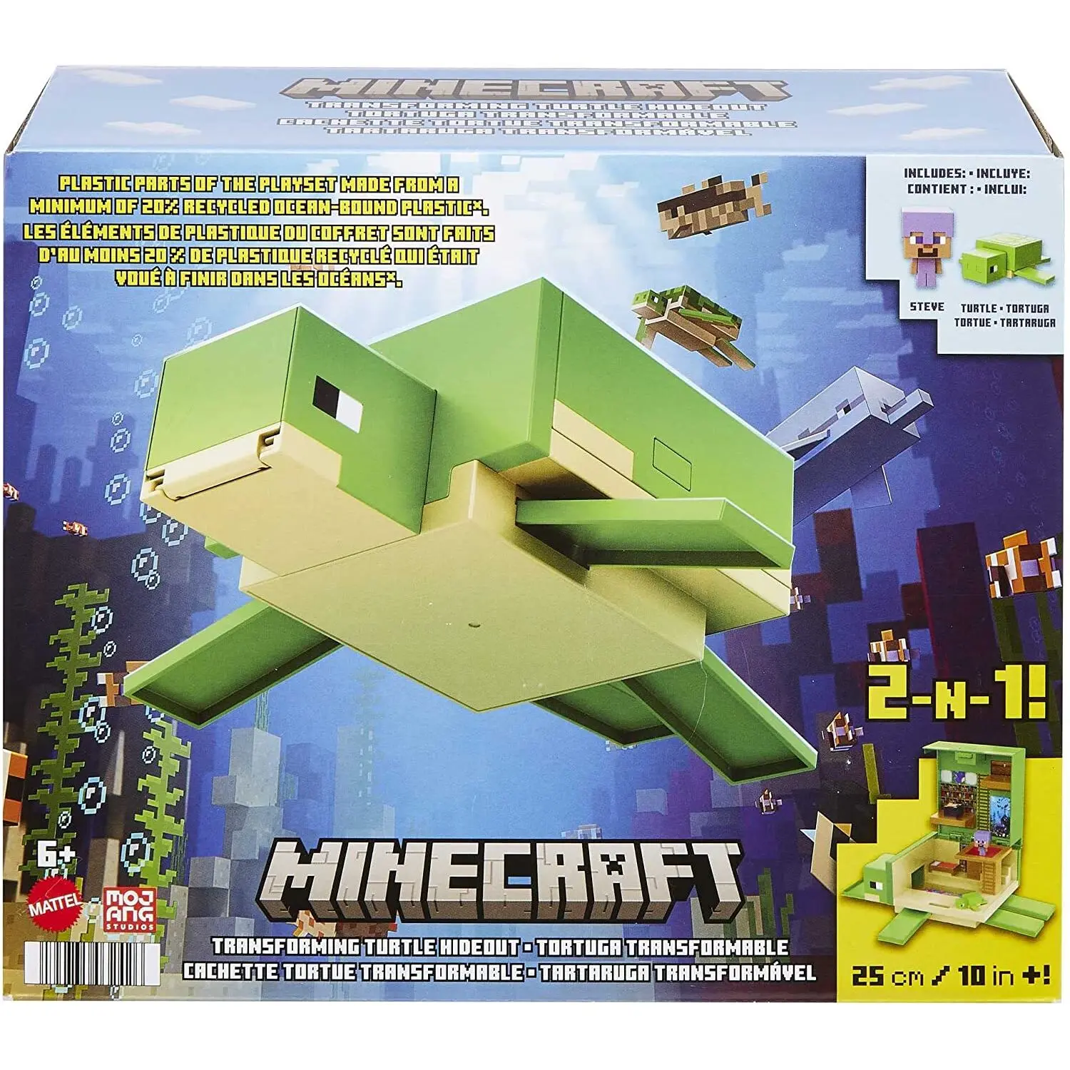 Minecraft Transformable Turtle Lair figura 26cm termékfotó
