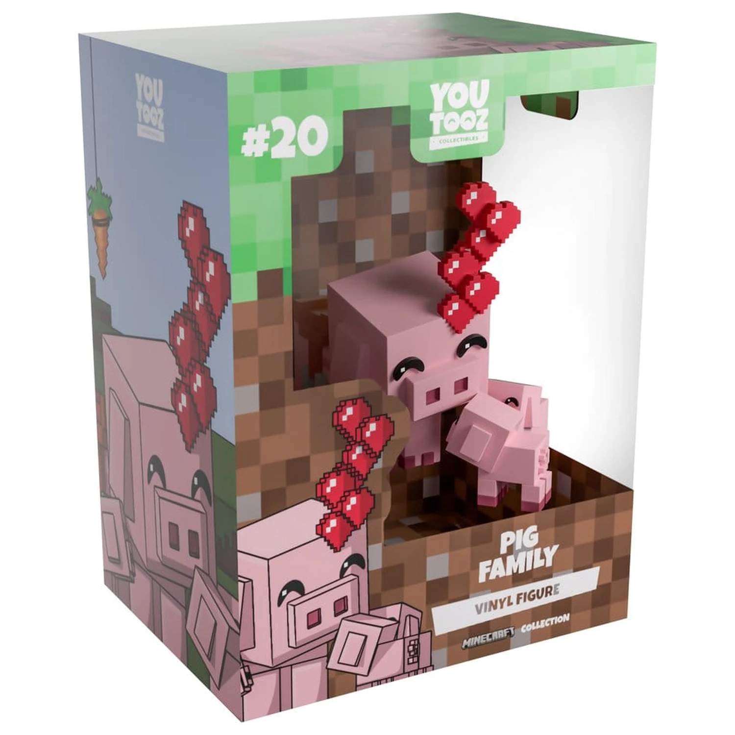 Minecraft Vinyl figura Pig Family 8 cm     termékfotó