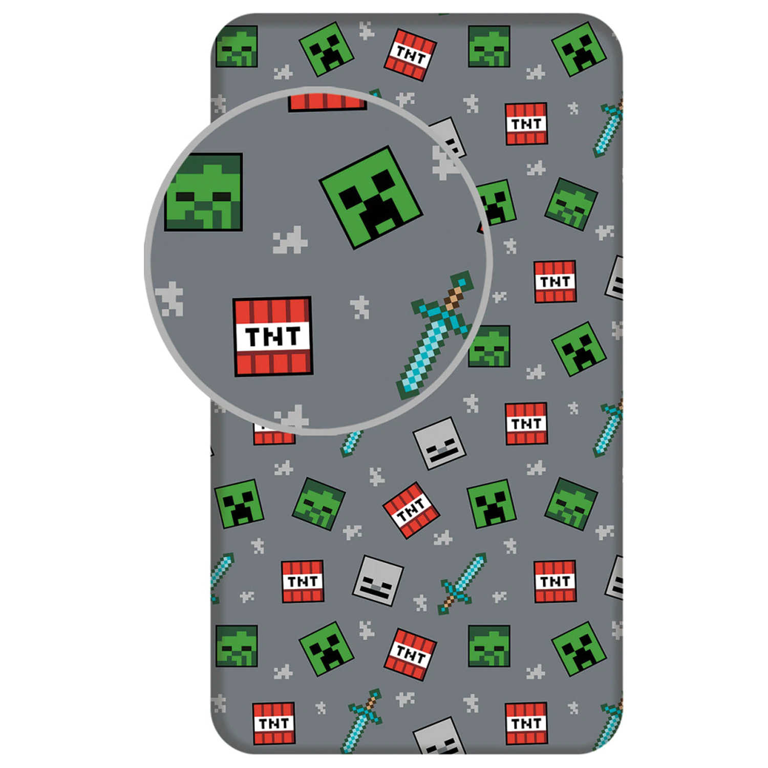 Minecraft We Got This gumis lepedő 90x200 cm termékfotó