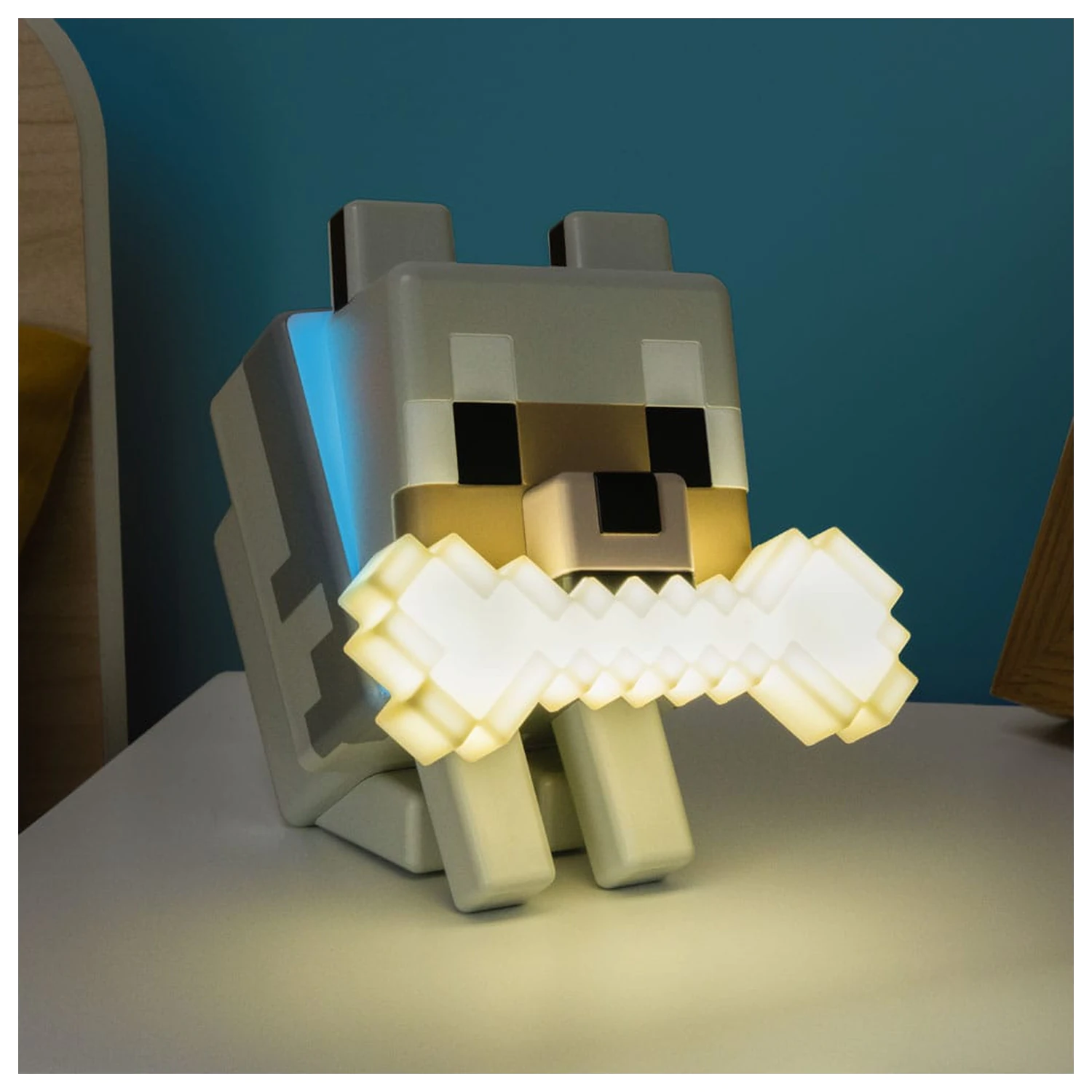 Minecraft Wolf lámpa termékfotó