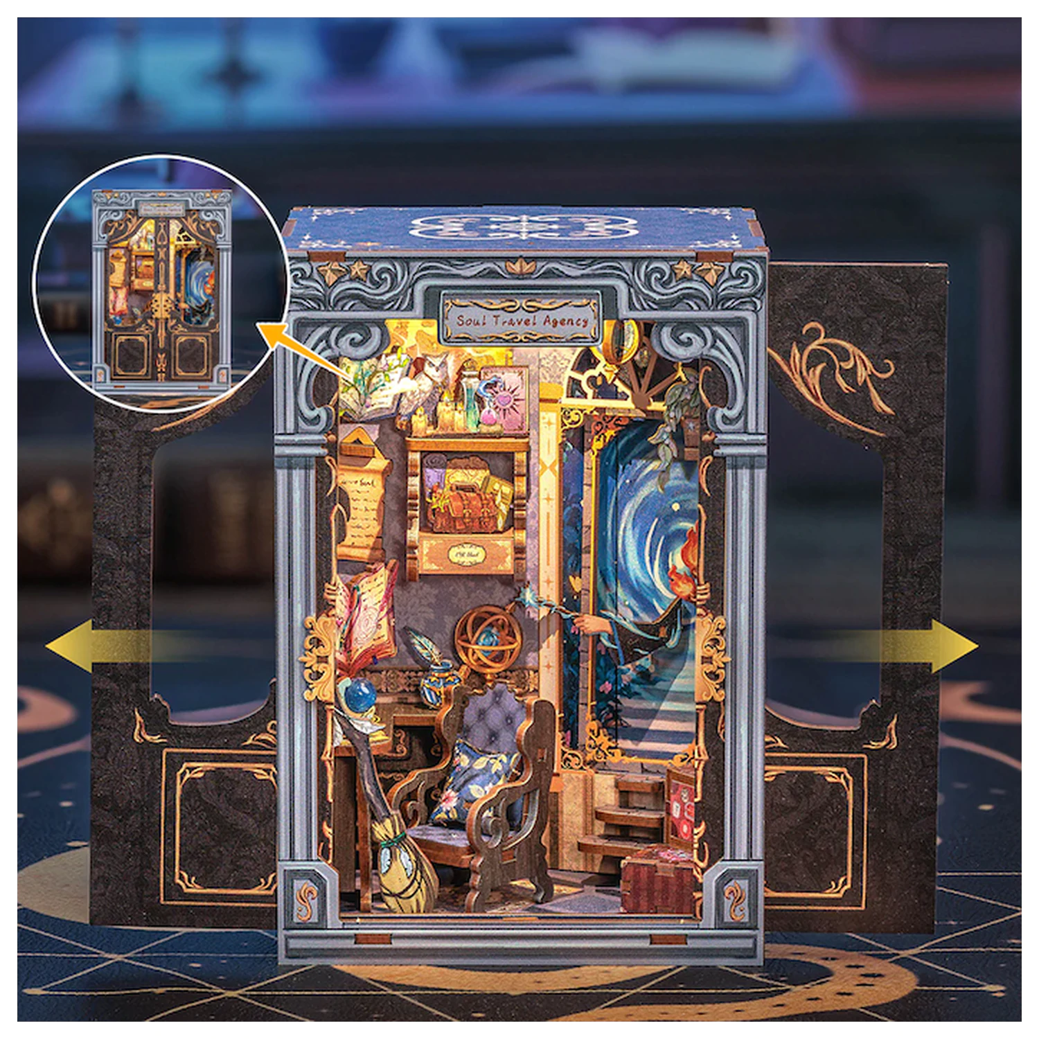 MINIATURE HOUSE DIY Soul Travel Agency LED Light építőkészlet 97 db termékfotó