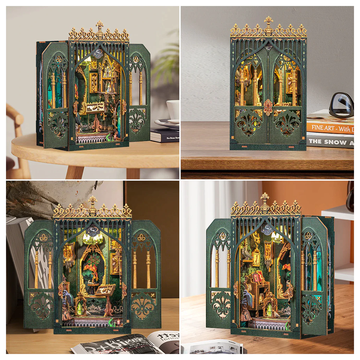 MINIATURE HOUSE DIY The Darkness Herbarium LED Light építőkészlet 90 db termékfotó