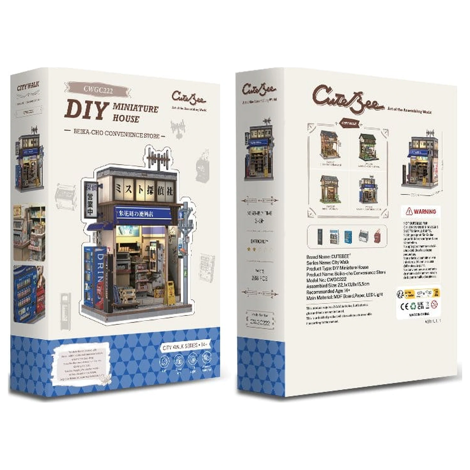 Miniature House modell készlet Beika-cho Convenience Store 22 x 15 cm  termékfotó