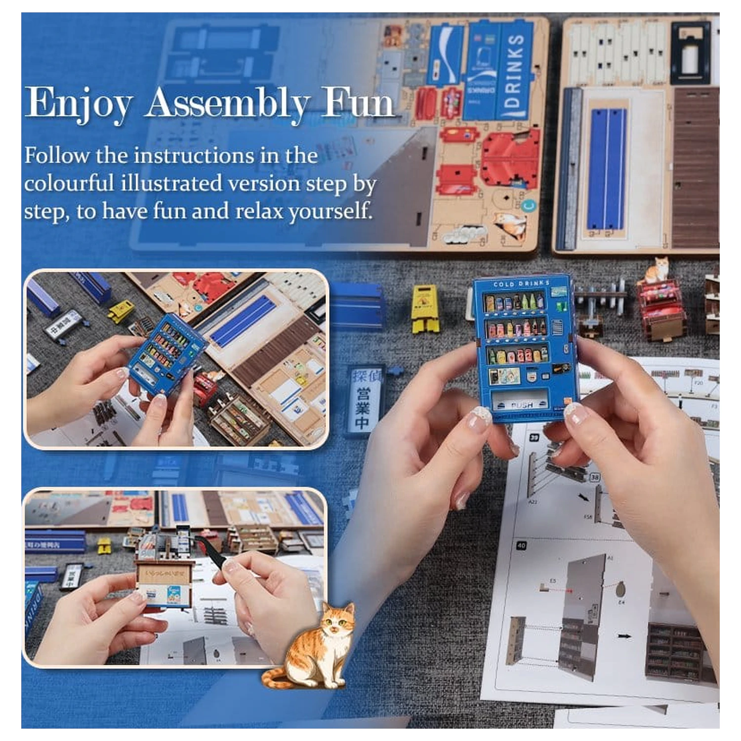 Miniature House modell készlet Beika-cho Convenience Store 22 x 15 cm  termékfotó