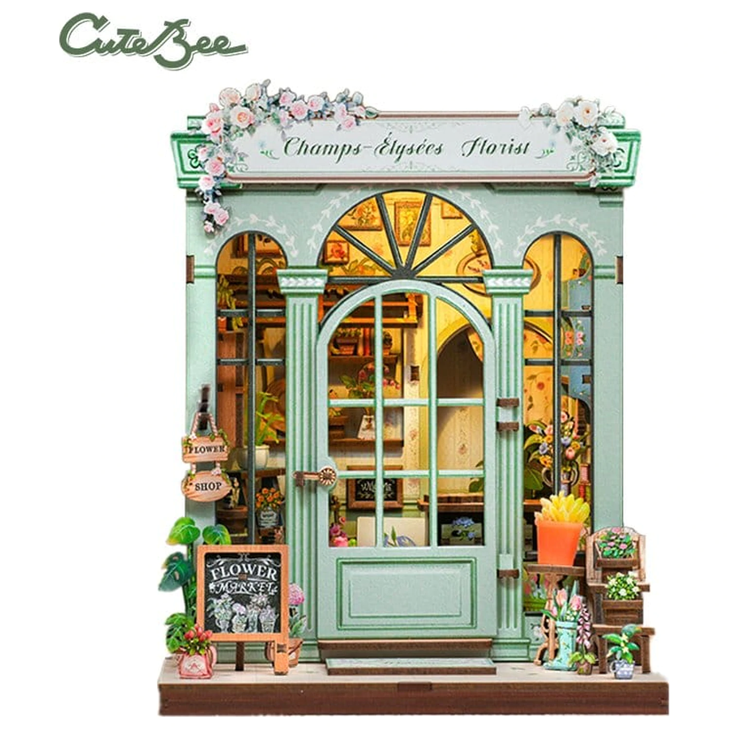 Miniature House modell készlet Champs-Élysées Florist 18 x 16 cm  termékfotó