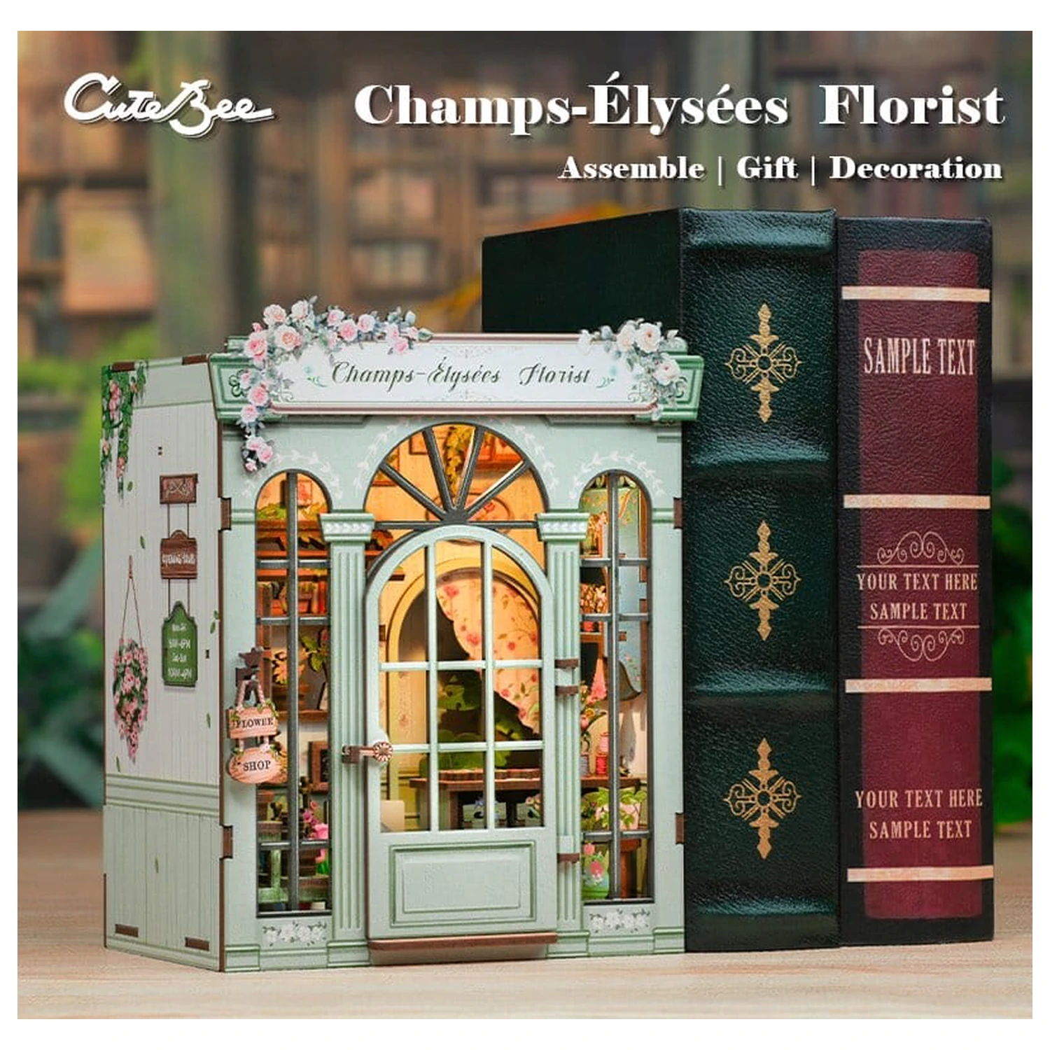 Miniature House modell készlet Champs-Élysées Florist 18 x 16 cm  termékfotó