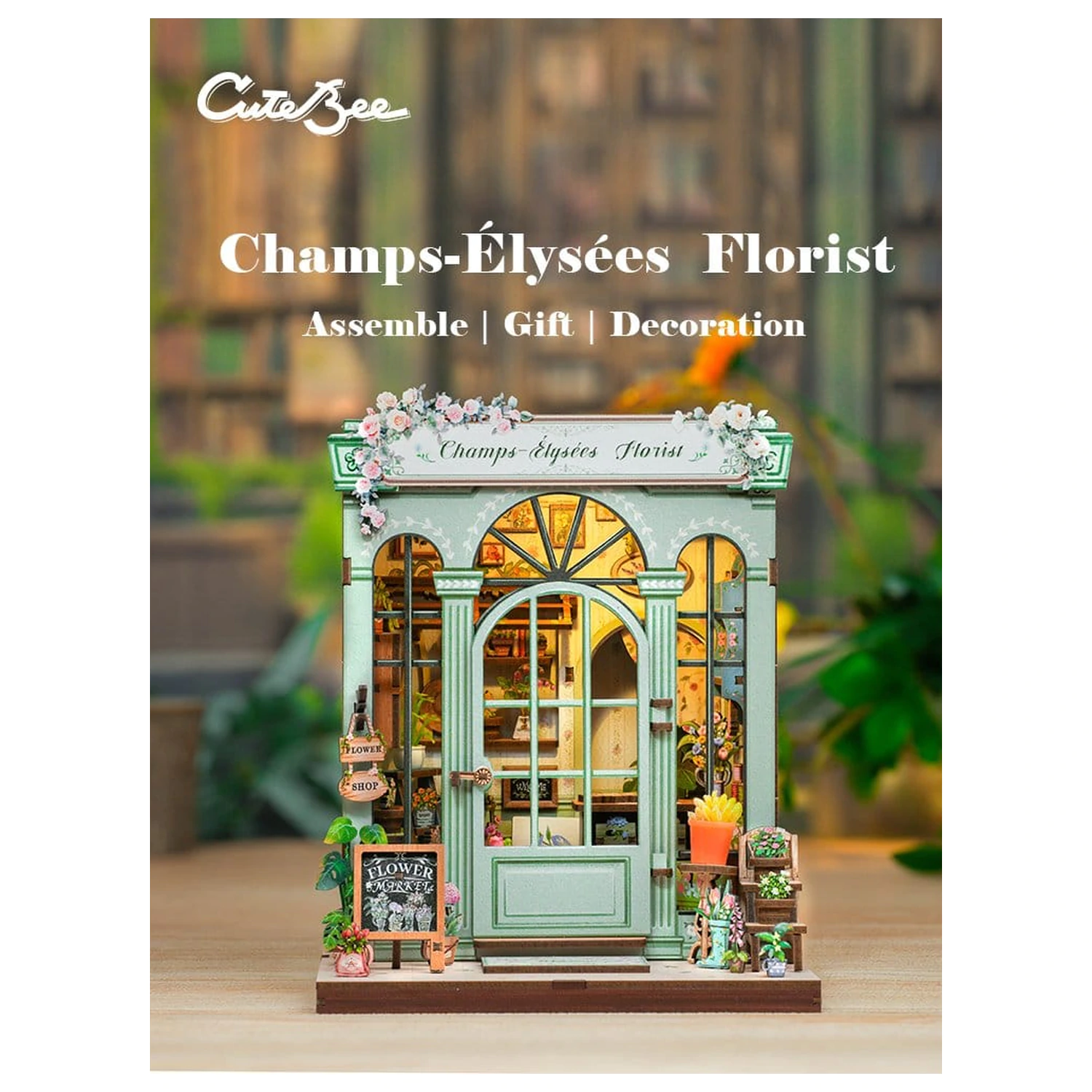 Miniature House modell készlet Champs-Élysées Florist 18 x 16 cm  termékfotó