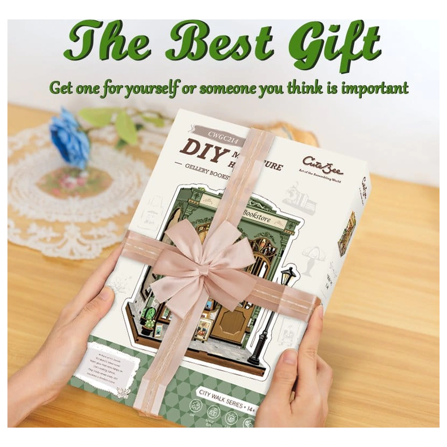 Miniature House modell készlet Gallery Bookstore 20 x 16 cm  termékfotó