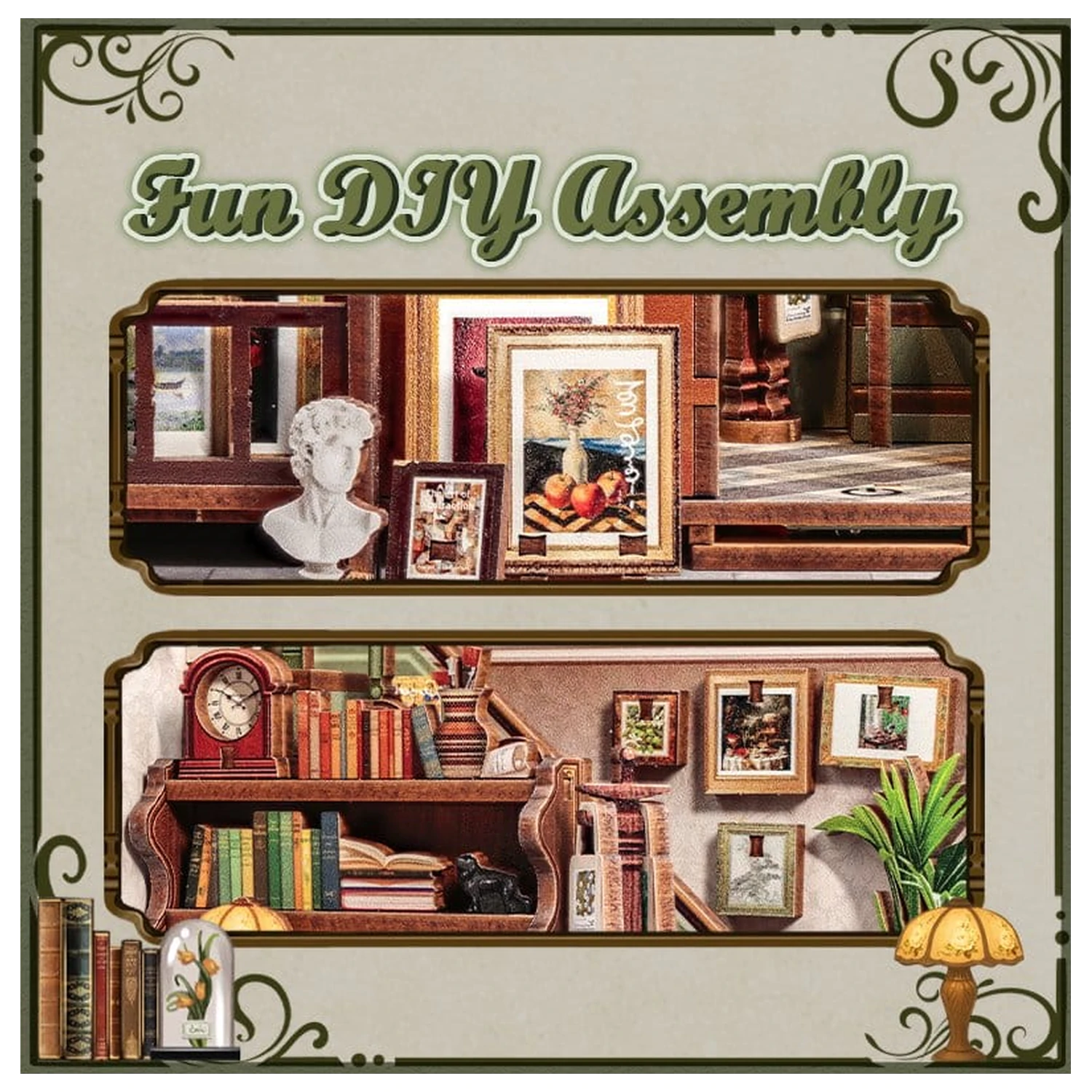 Miniature House modell készlet Gallery Bookstore 20 x 16 cm  termékfotó