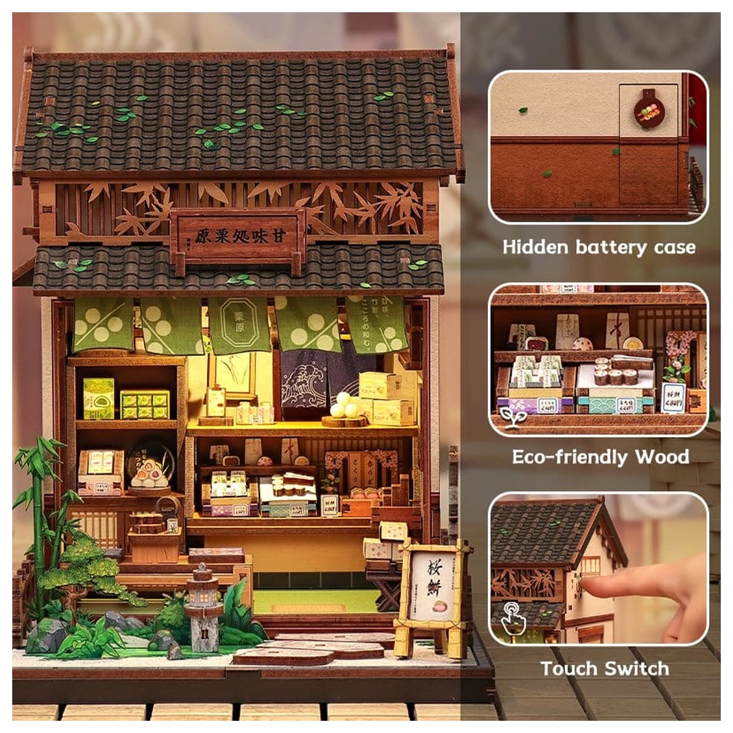 Miniature House modell készlet Kanmi-dokoro Kurihara 19 x 15 cm  termékfotó