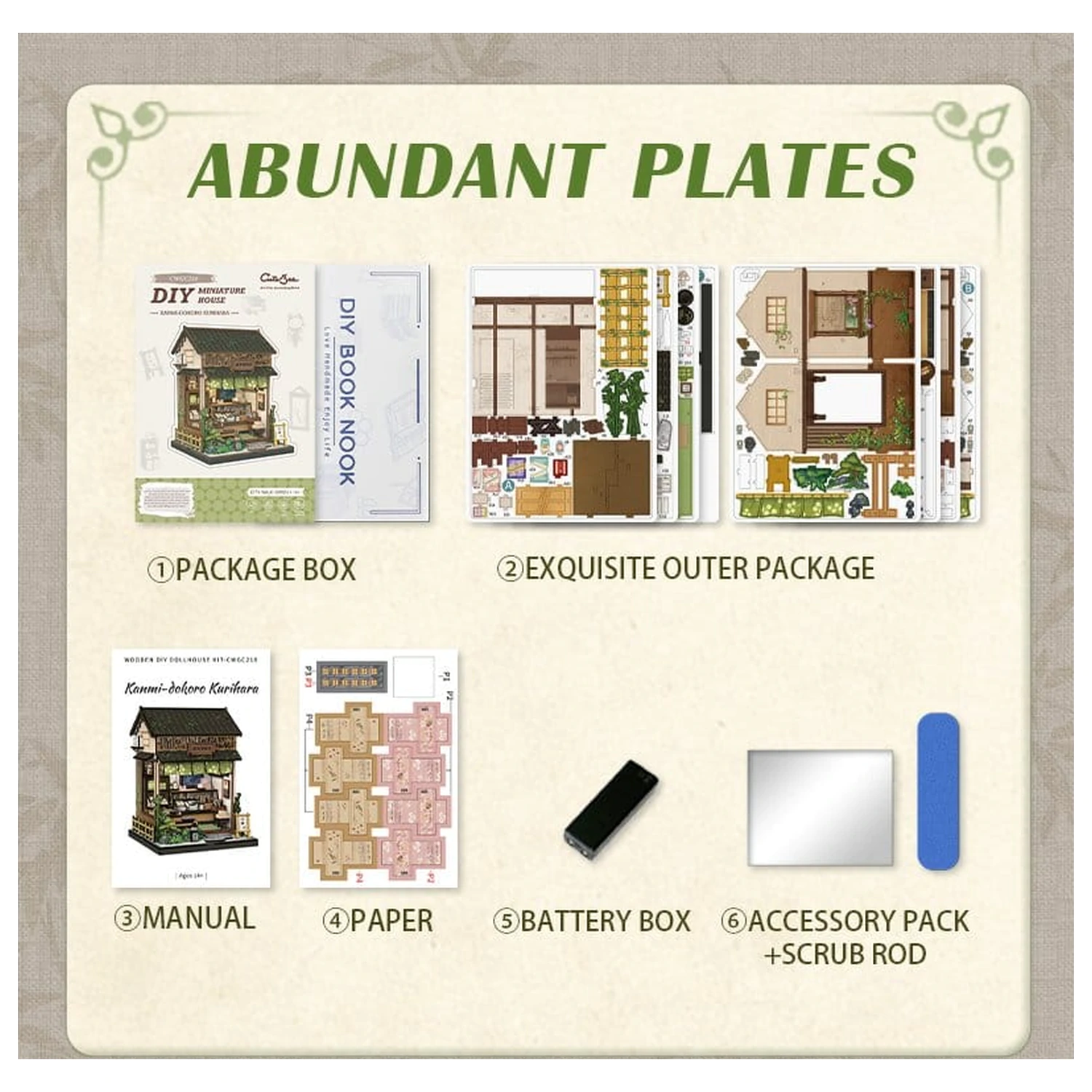 Miniature House modell készlet Kanmi-dokoro Kurihara 19 x 15 cm  termékfotó