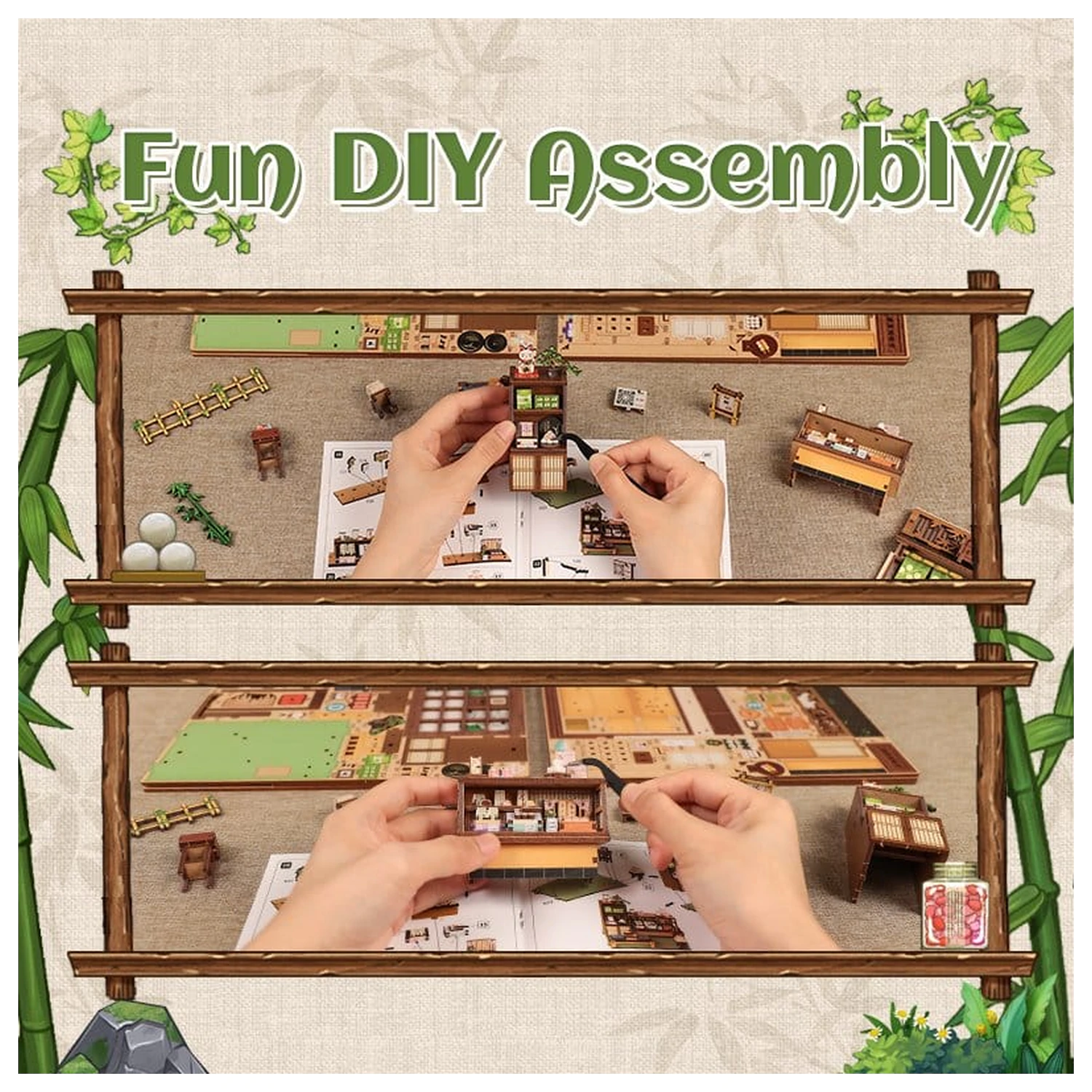 Miniature House modell készlet Kanmi-dokoro Kurihara 19 x 15 cm  termékfotó