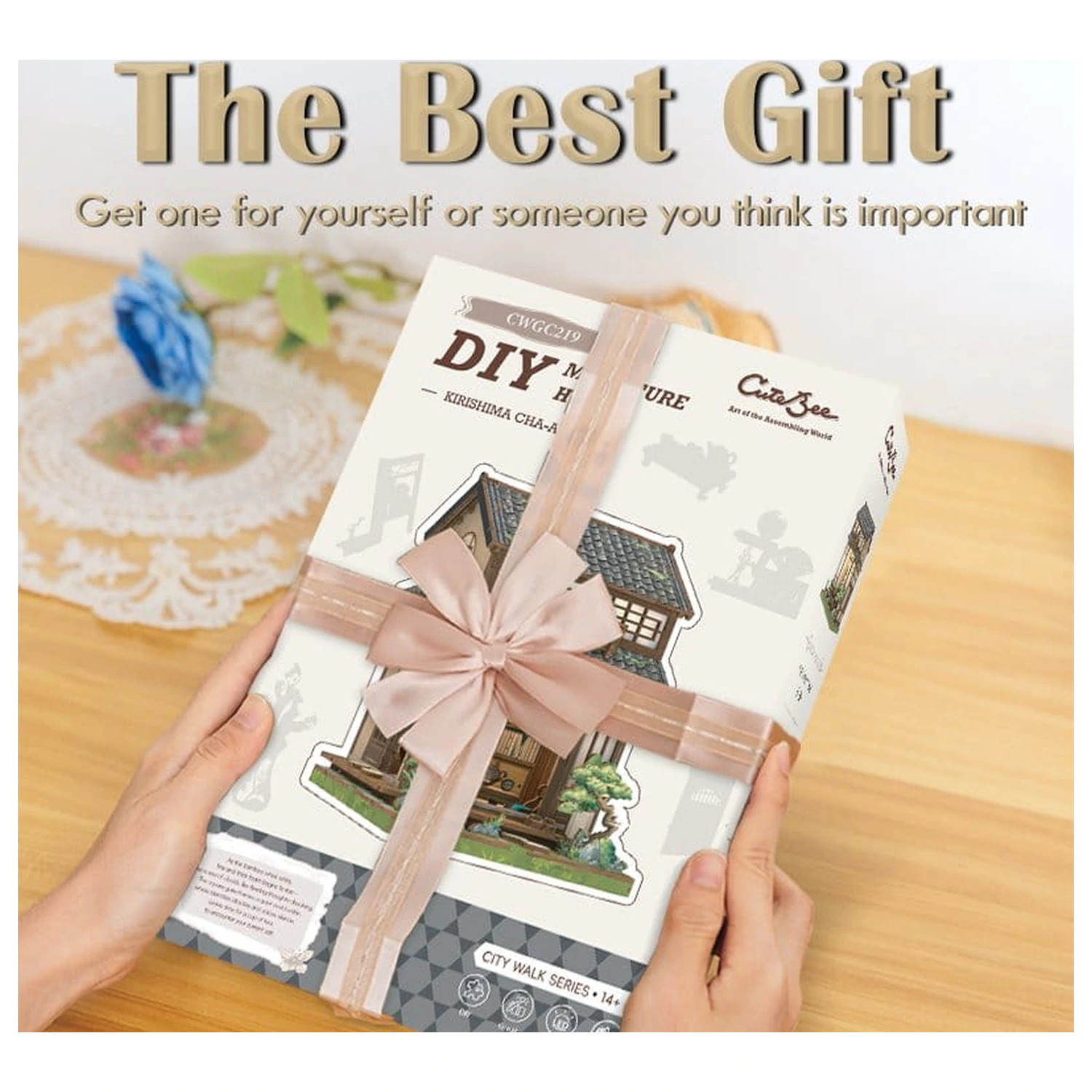 Miniature House modell készlet Kirishima Cha-an 19 x 14 cm termékfotó