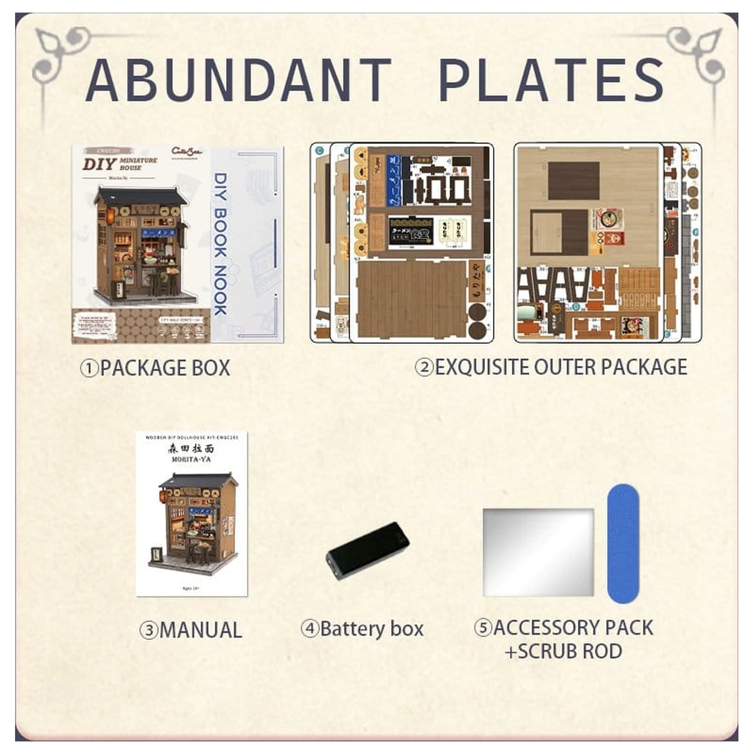 Miniature House modell készlet Morita-Ya 21 x 16 cm  termékfotó