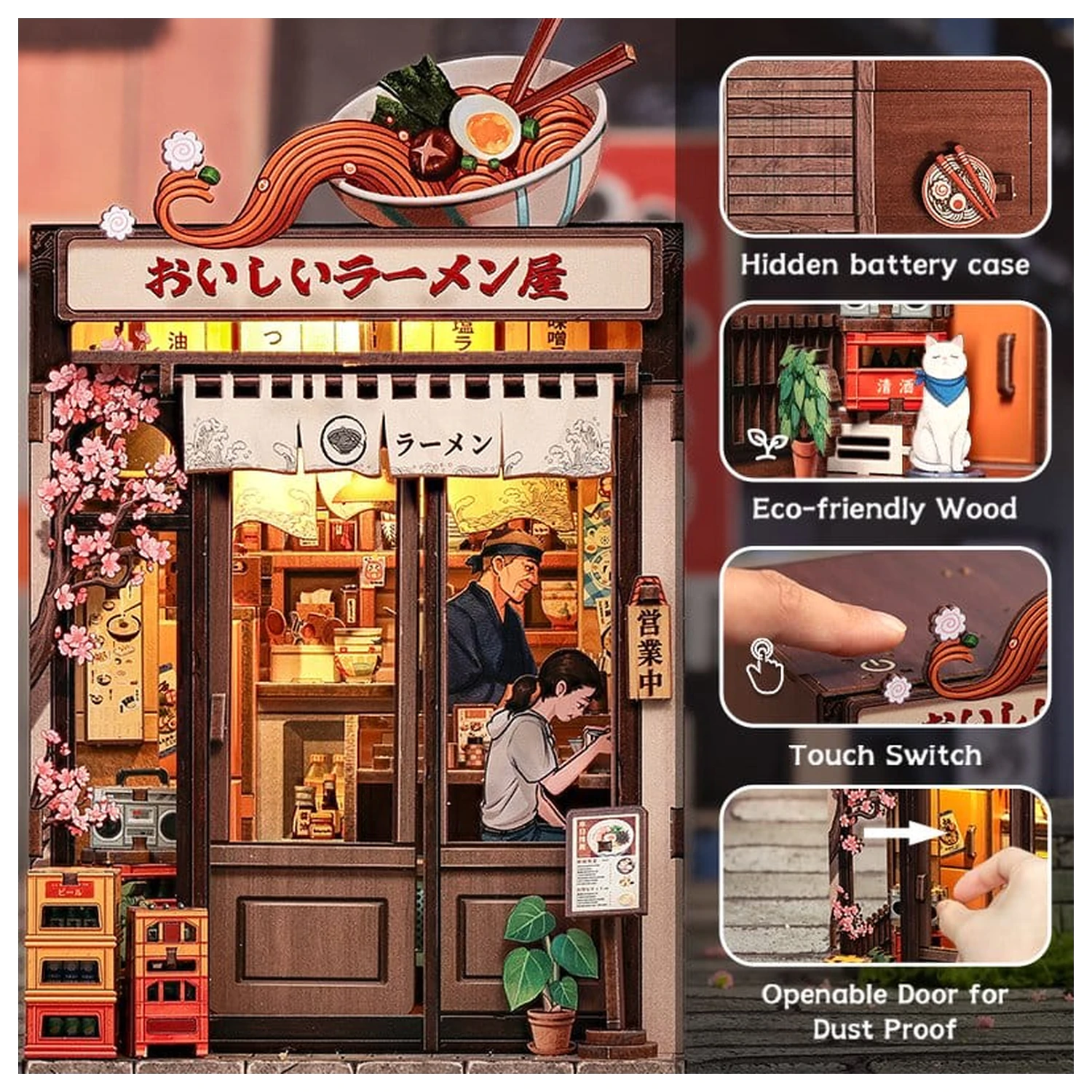 Miniature House modell készlet Oishii Kyoto 22 x 13 cm  termékfotó