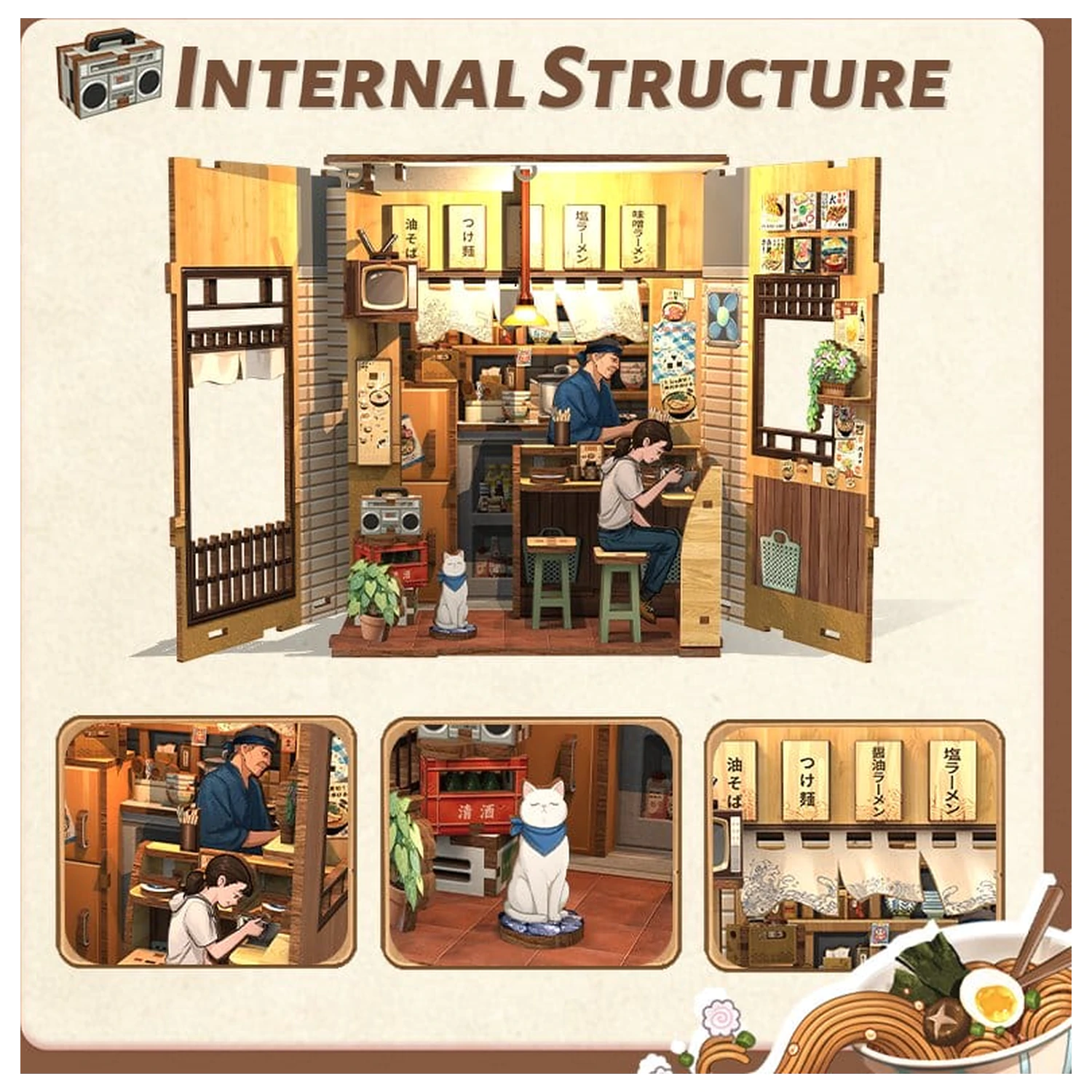 Miniature House modell készlet Oishii Kyoto 22 x 13 cm  termékfotó