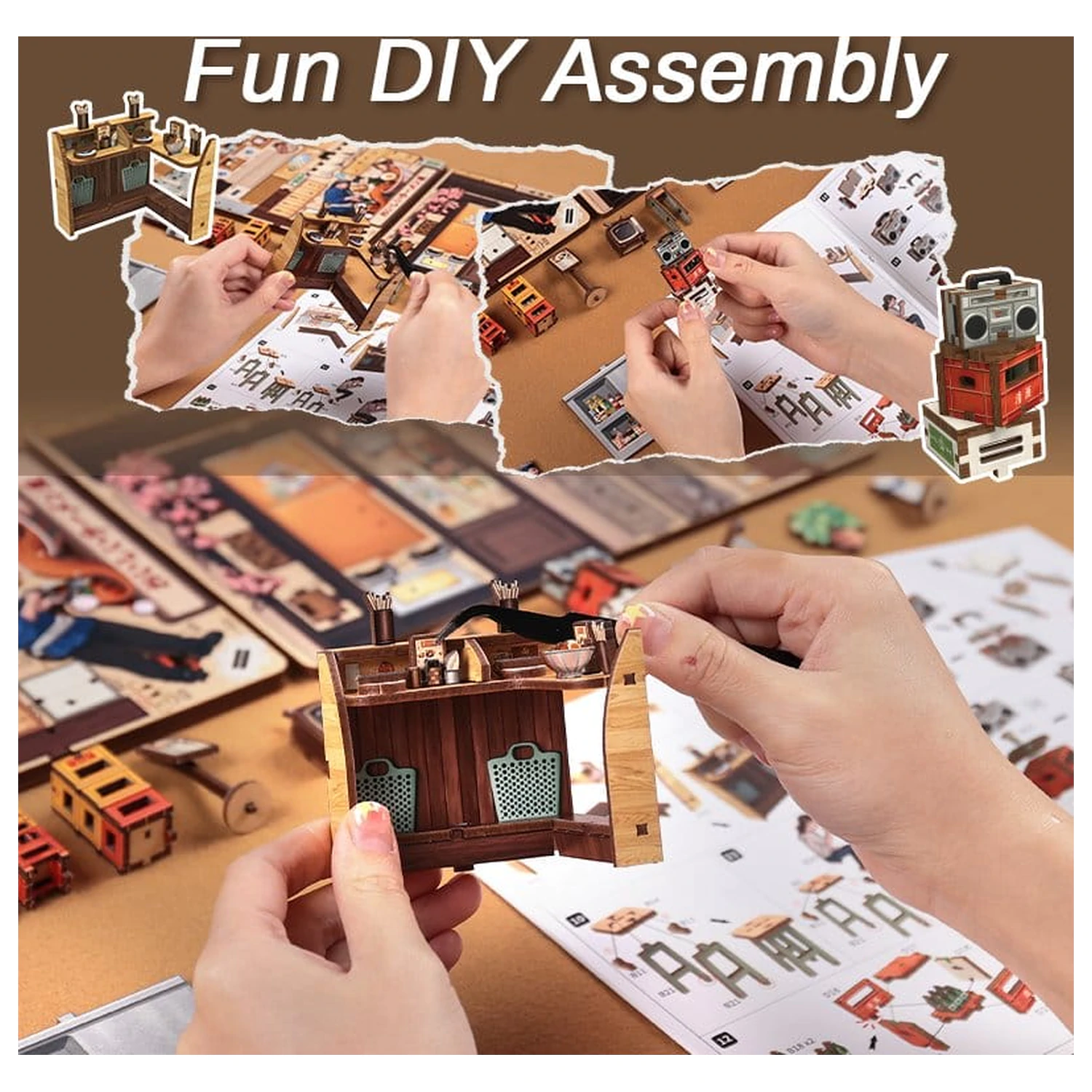 Miniature House modell készlet Oishii Kyoto 22 x 13 cm  termékfotó