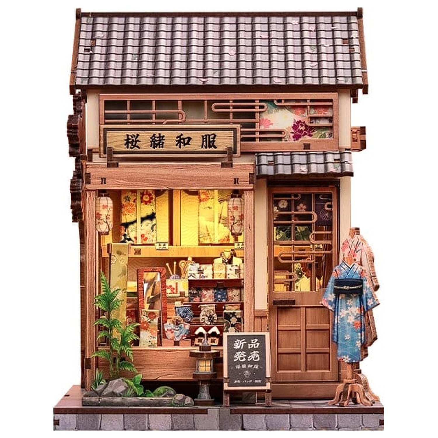 Miniature House modell készlet Sakura O Kimono Shop 19 x 14 cm  termékfotó