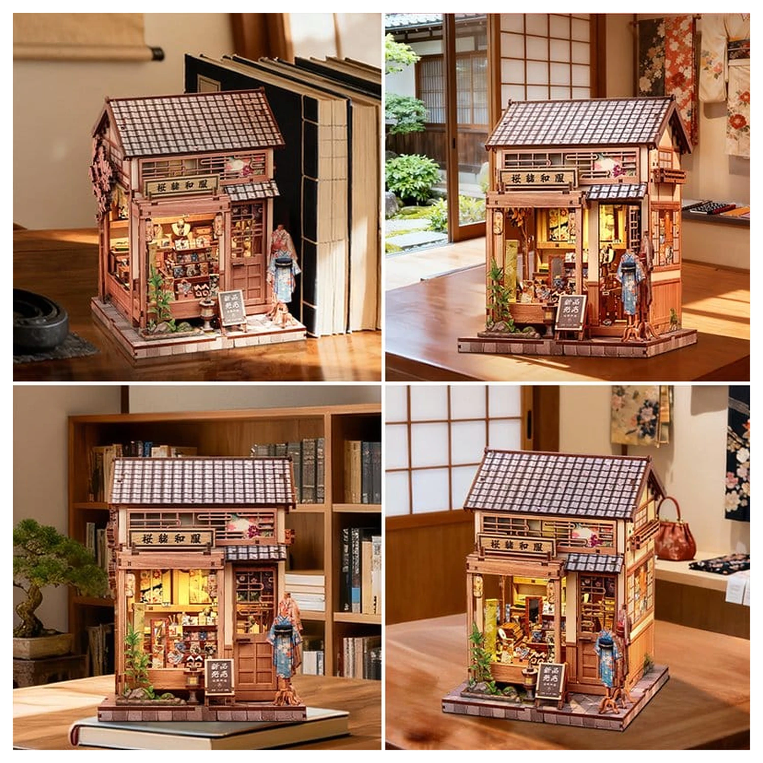 Miniature House modell készlet Sakura O Kimono Shop 19 x 14 cm  termékfotó