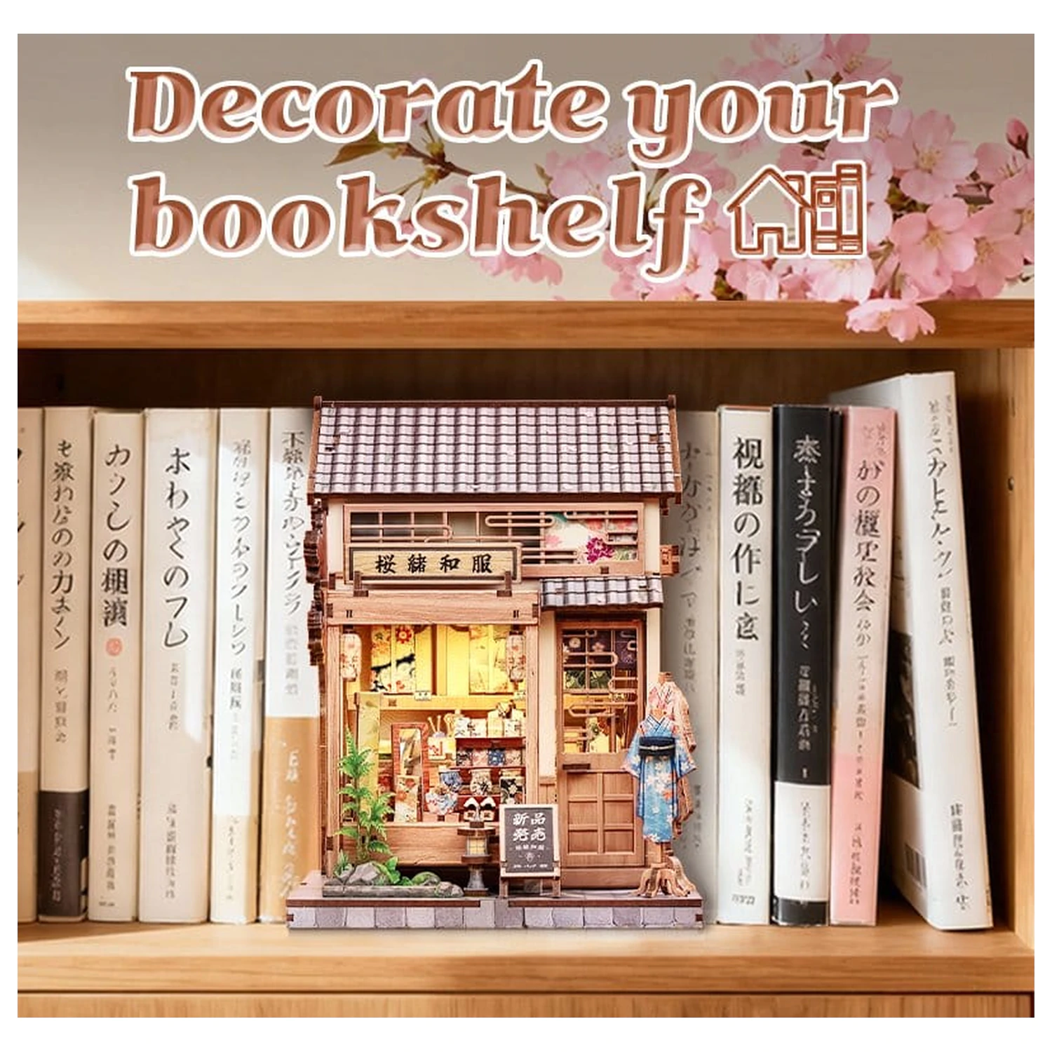 Miniature House modell készlet Sakura O Kimono Shop 19 x 14 cm  termékfotó